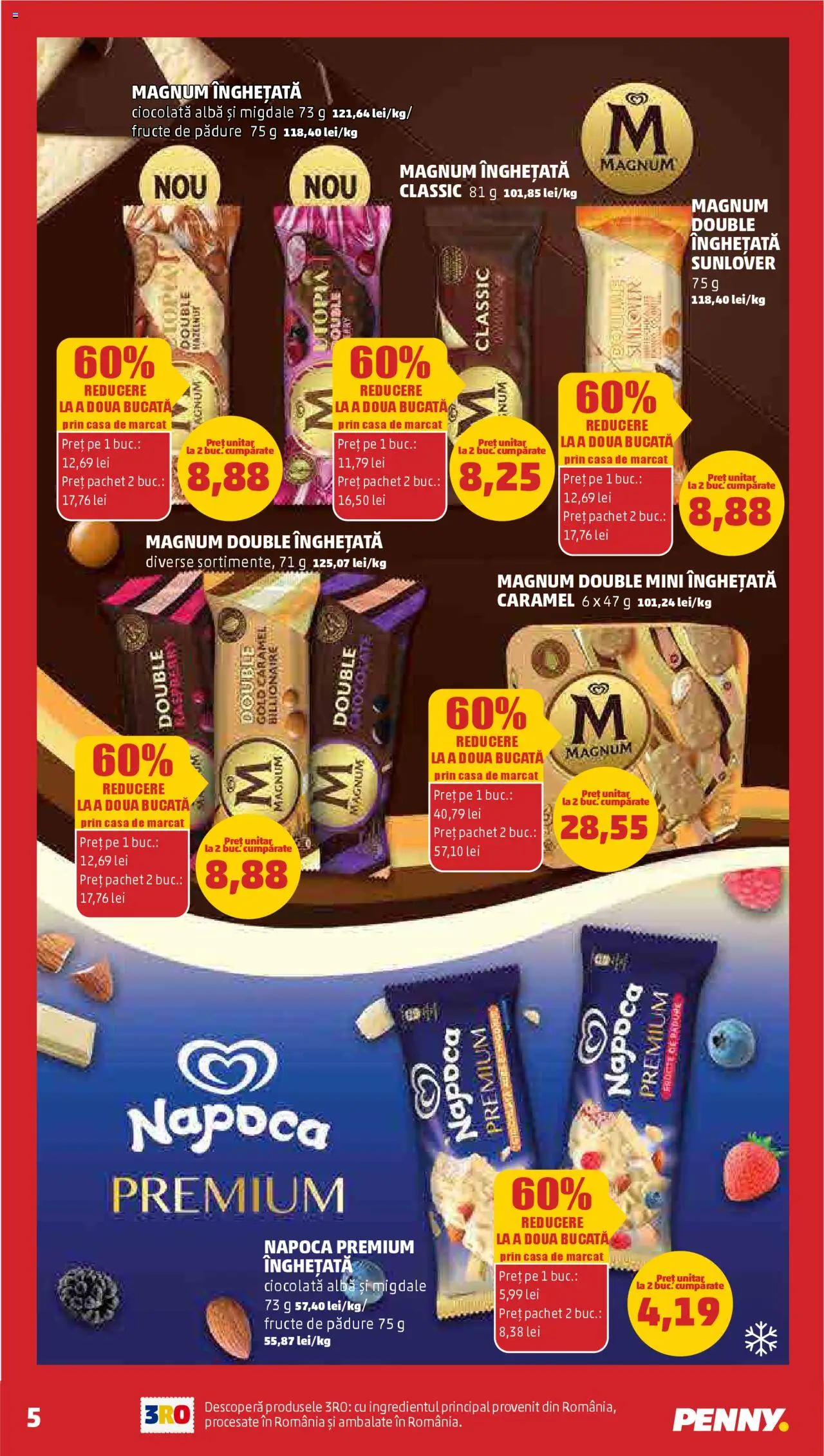 Catalog PENNY Market 1 - 7 August 2025 | Pagina 7 | Produse: Migdale, Ciocolată, Înghețată, Fructe