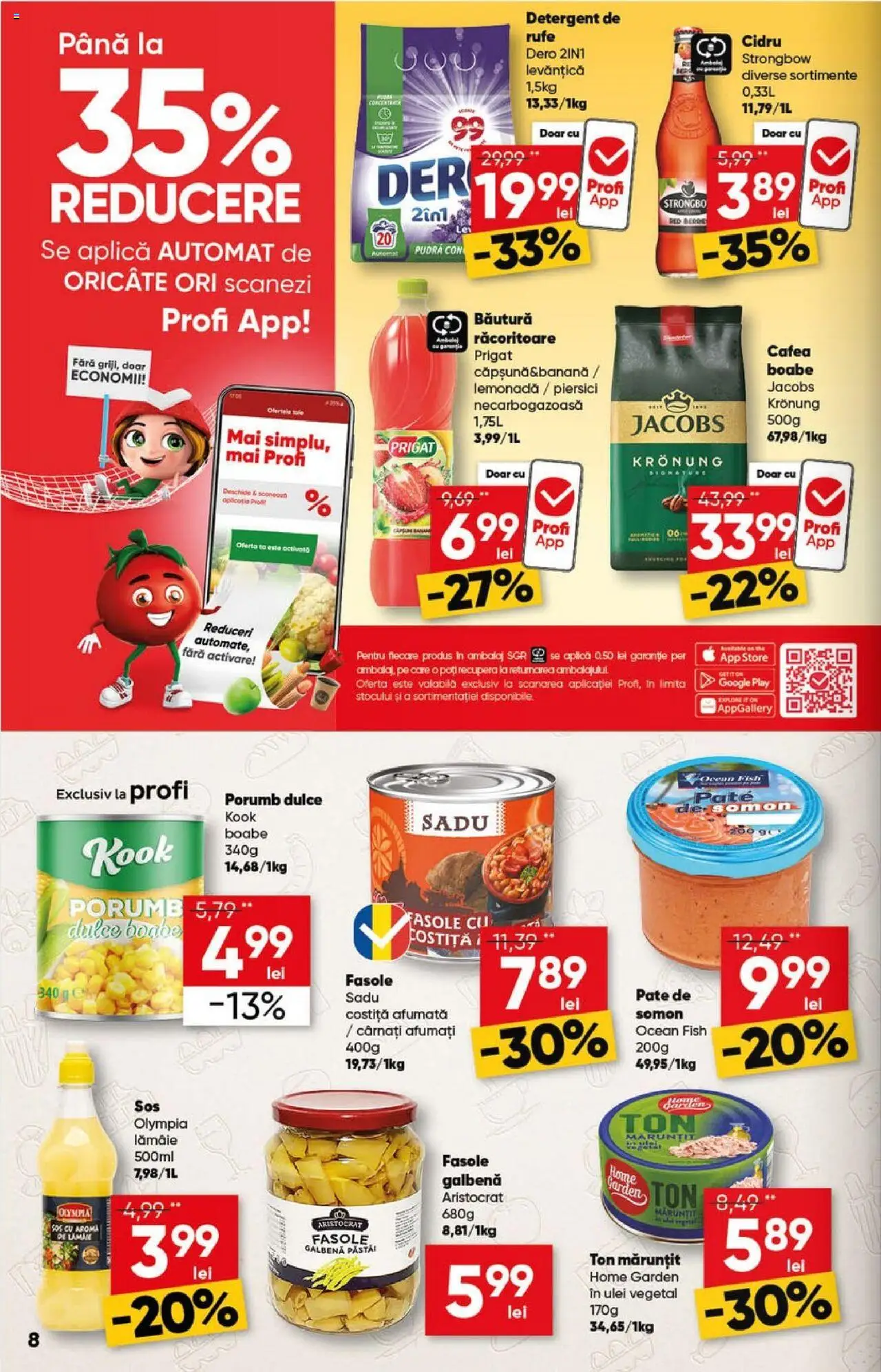 Catalog Profi 23 Iulie - 4 August 2025 | Pagina 8 | Produse: Pate, Detergent, Porumb, Cârnați