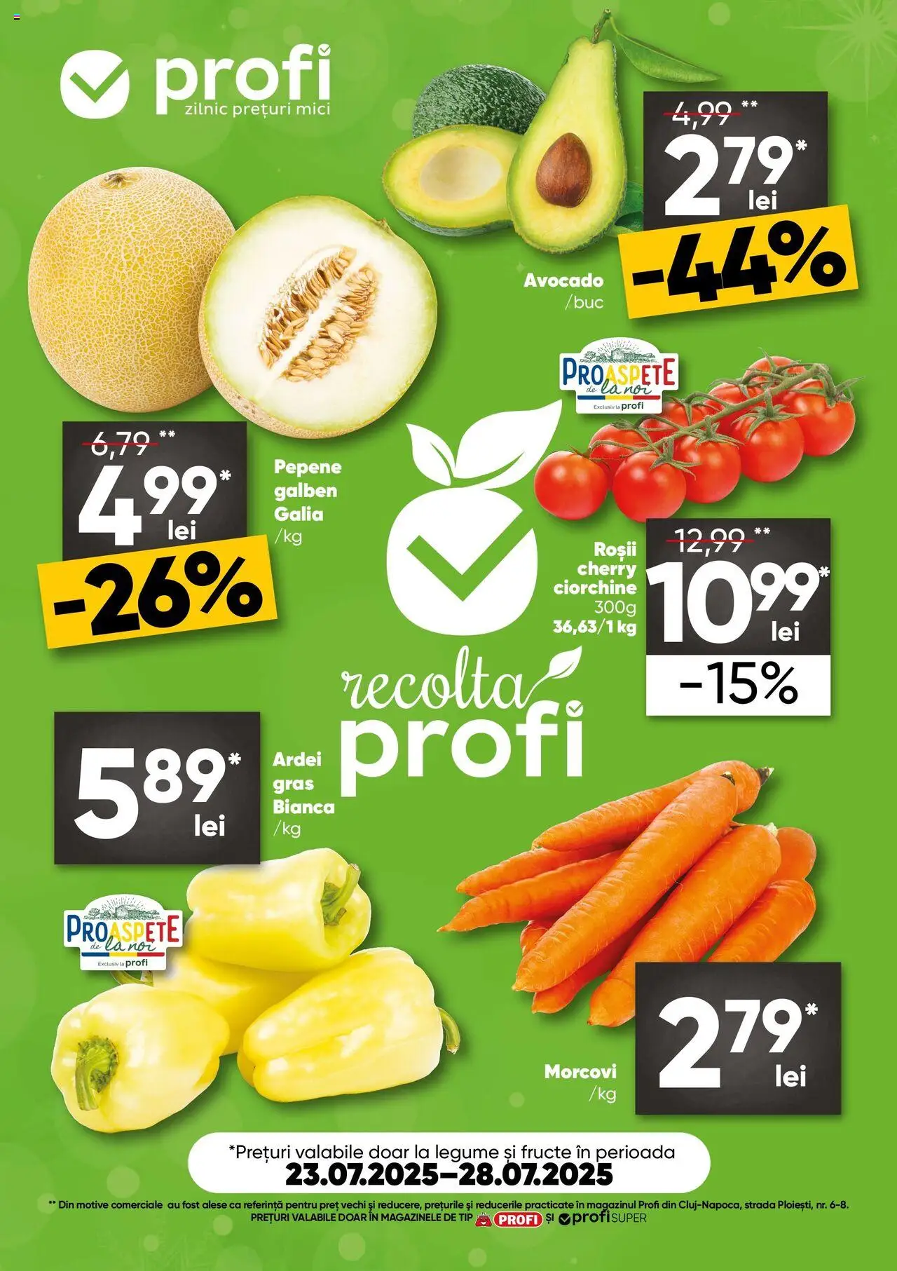 Catalog Profi 23 - 27 Iulie 2025 | Pagina 1 | Produse: Mici, Avocado, Legume, Fructe