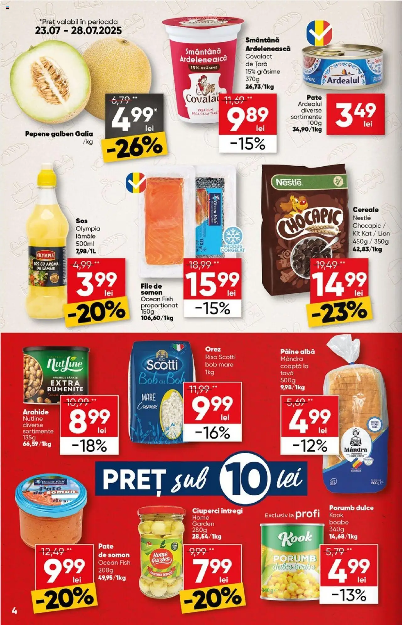 Catalog Profi 23 Iulie - 4 August 2025 | Pagina 4 | Produse: Ciuperci, Arahide, Orez, Smântână