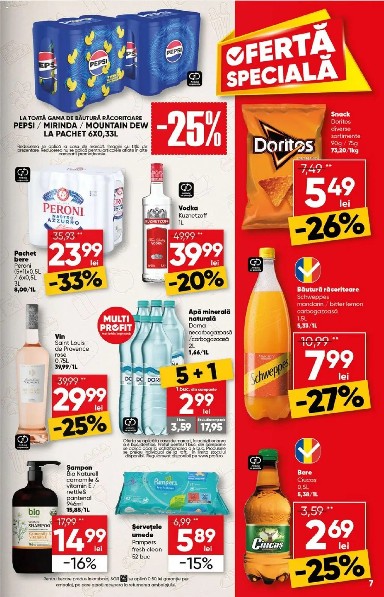Catalog Profi 23 Iulie - 4 August 2025 | Pagina 7 | Produse: Yazı tahtası kalemi, Bere, Vodka, Apă