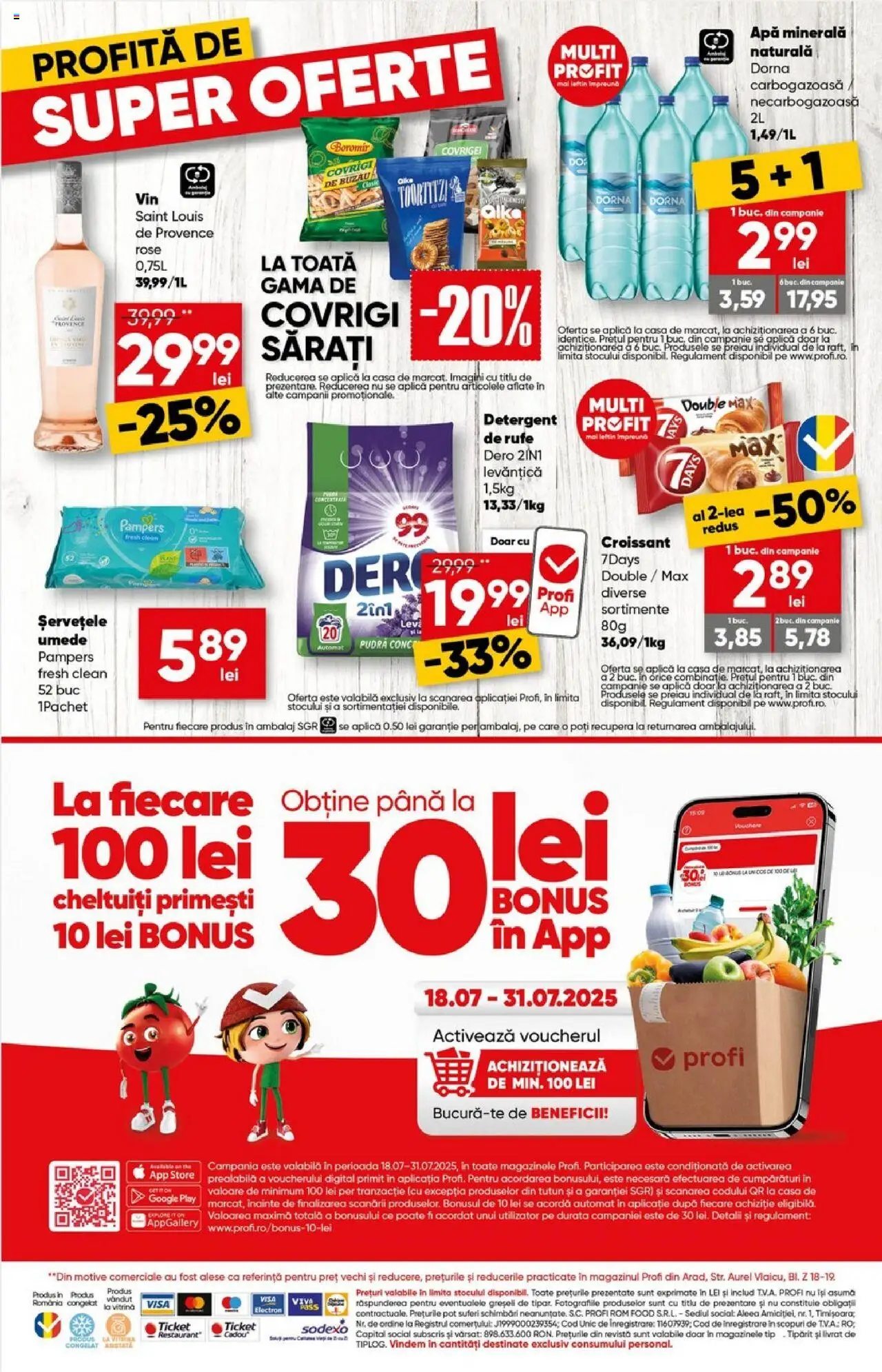 Catalog Profi 23 Iulie - 4 August 2025 | Pagina 16 | Produse: Pomelo, Vitrină, Covrigei, Apă