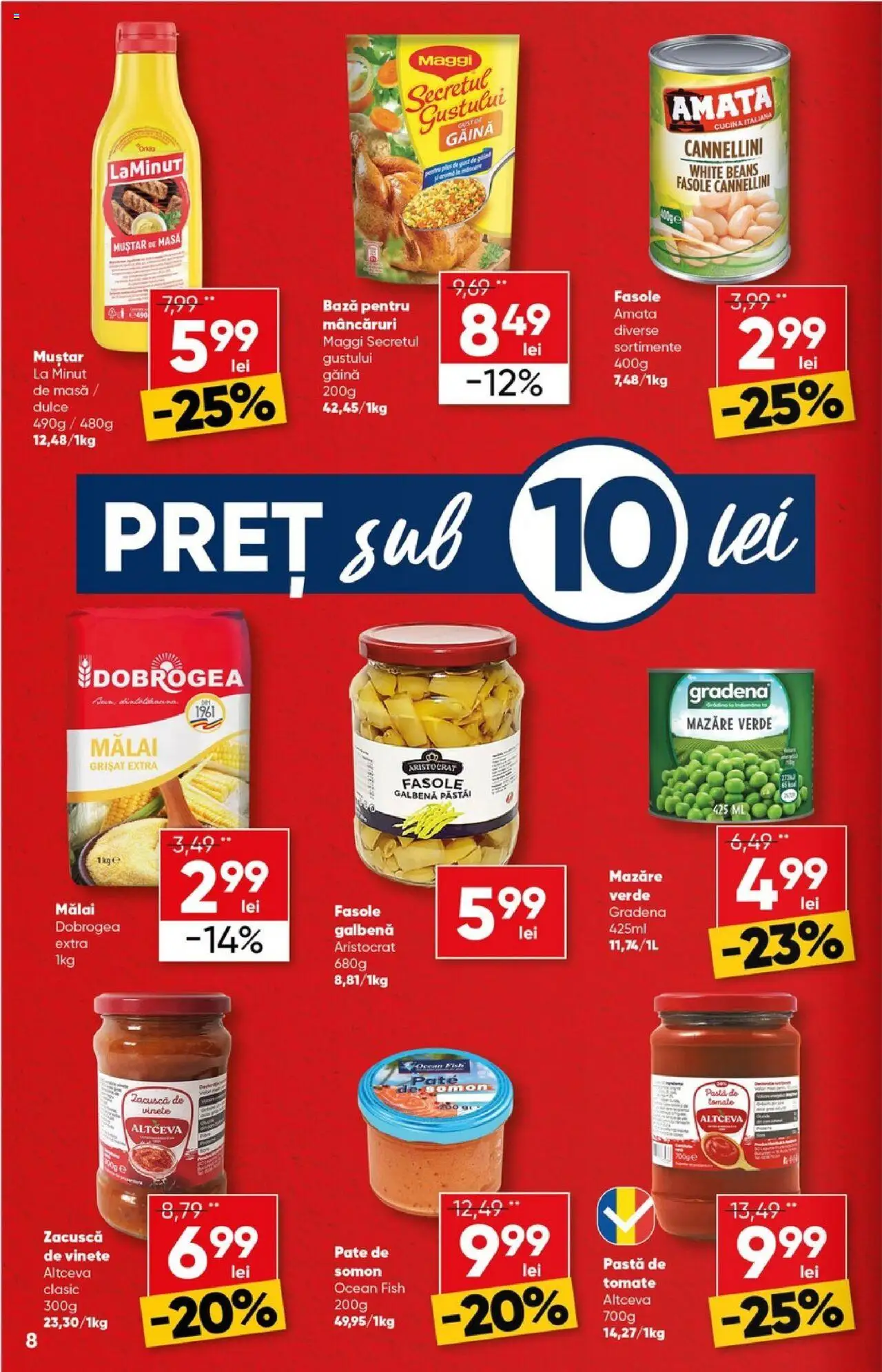 Catalog Profi 23 Iulie - 4 August 2025 | Pagina 8 | Produse: Mazăre, Masă, Muștar, Zacuscă