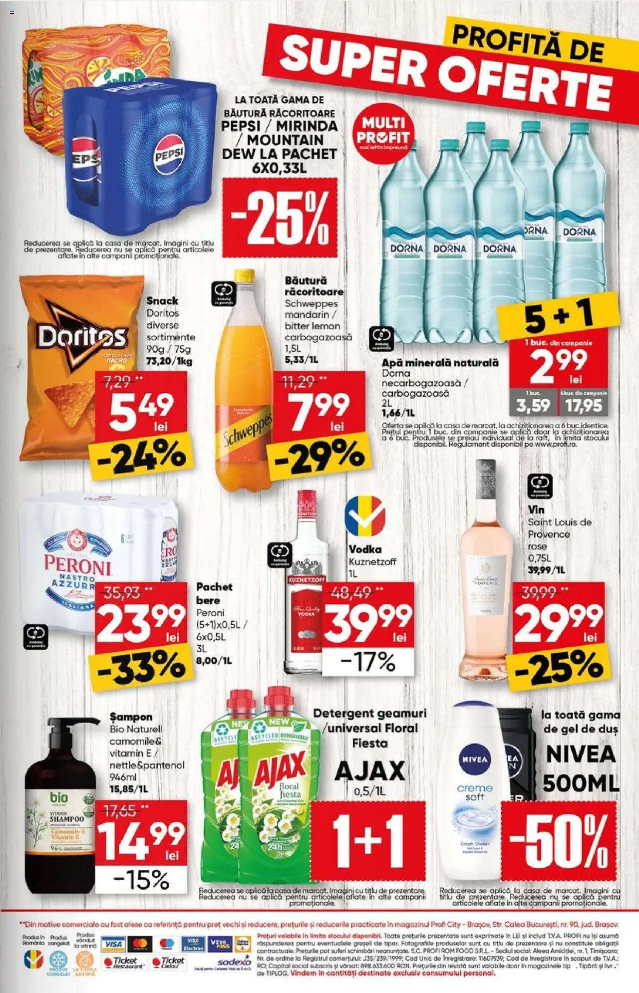 Catalog Profi 23 Iulie - 4 August 2025 | Pagina 9 | Produse: Vitrină, Gel de duș, Rom, Detergent
