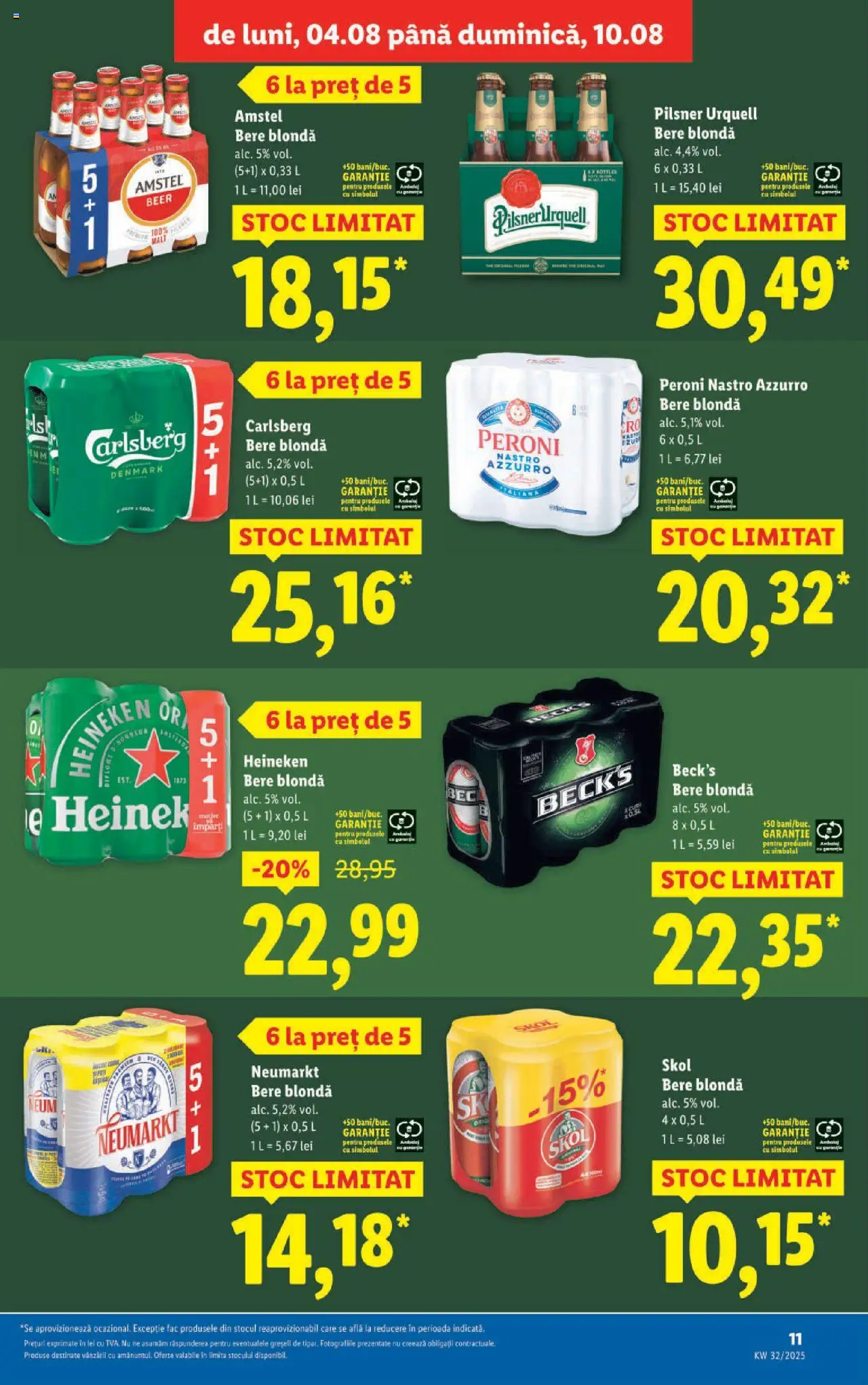 Catalog LIDL 4 - 9 August 2025 | Pagina 11 | Produse: Bere