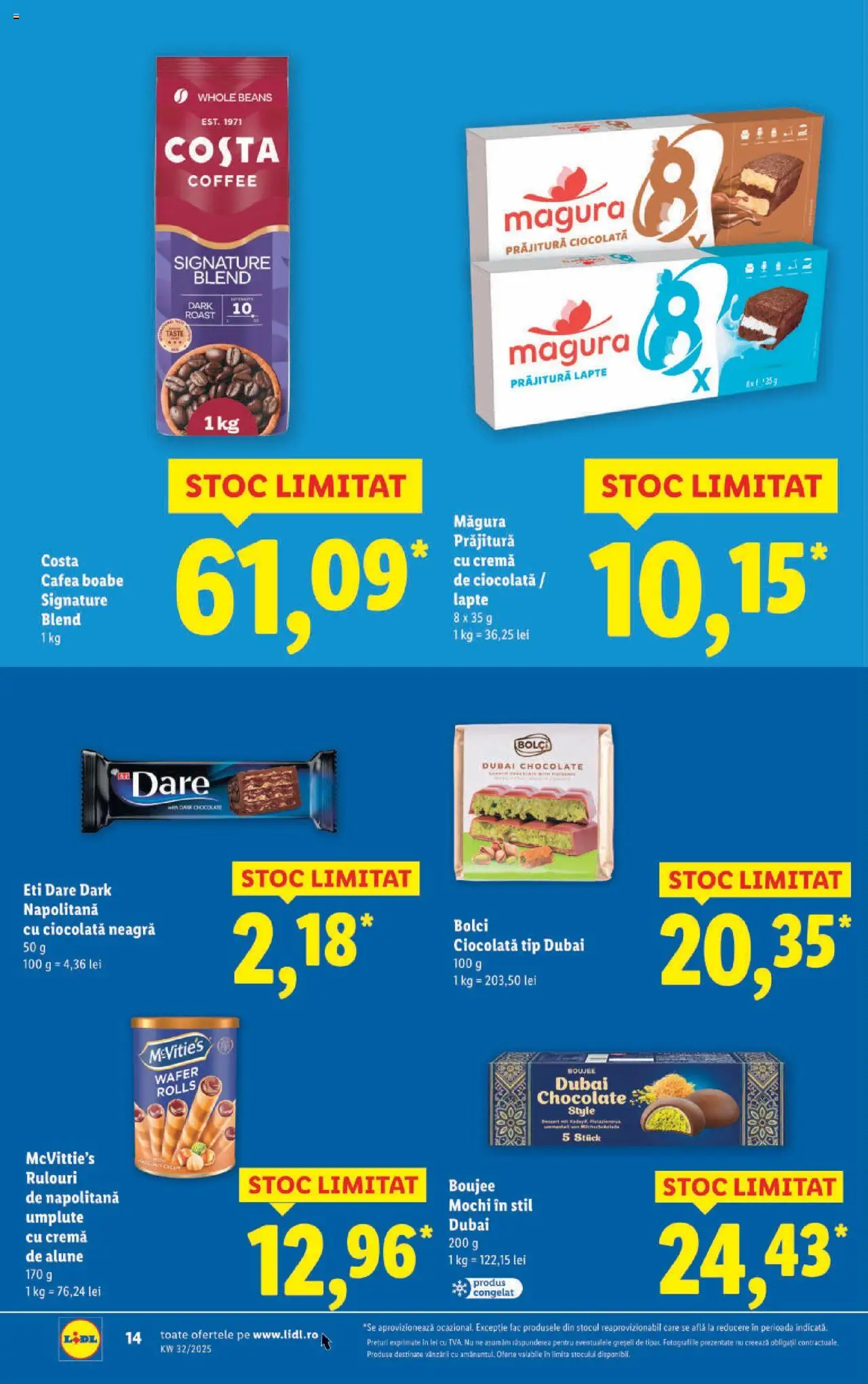 Catalog LIDL 4 - 9 August 2025 | Pagina 14 | Produse: Alune, Lapte, Cremă, Ciocolată