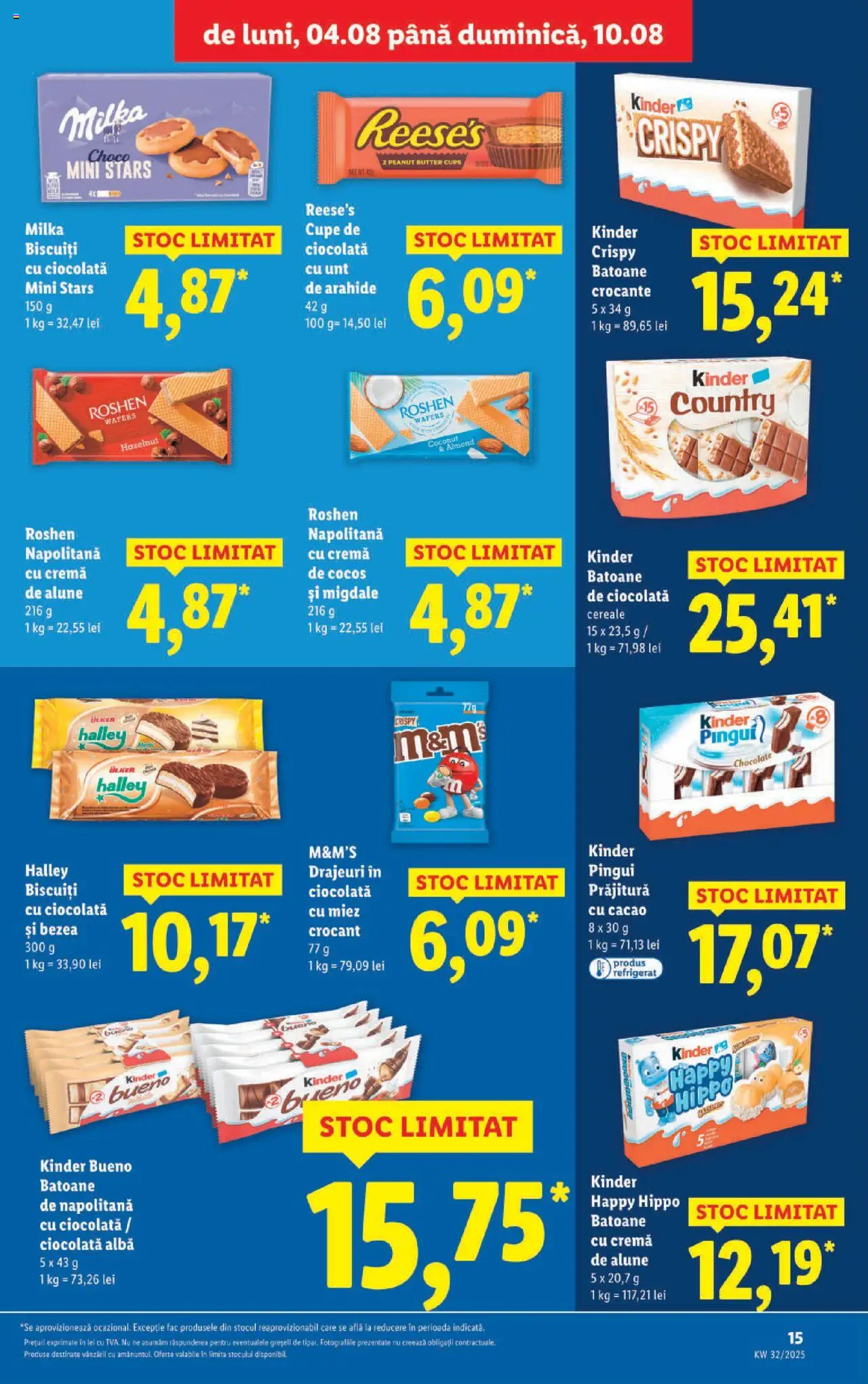 Catalog LIDL 4 - 9 August 2025 | Pagina 15 | Produse: Prăjitură, Alune, Cremă, Cacao
