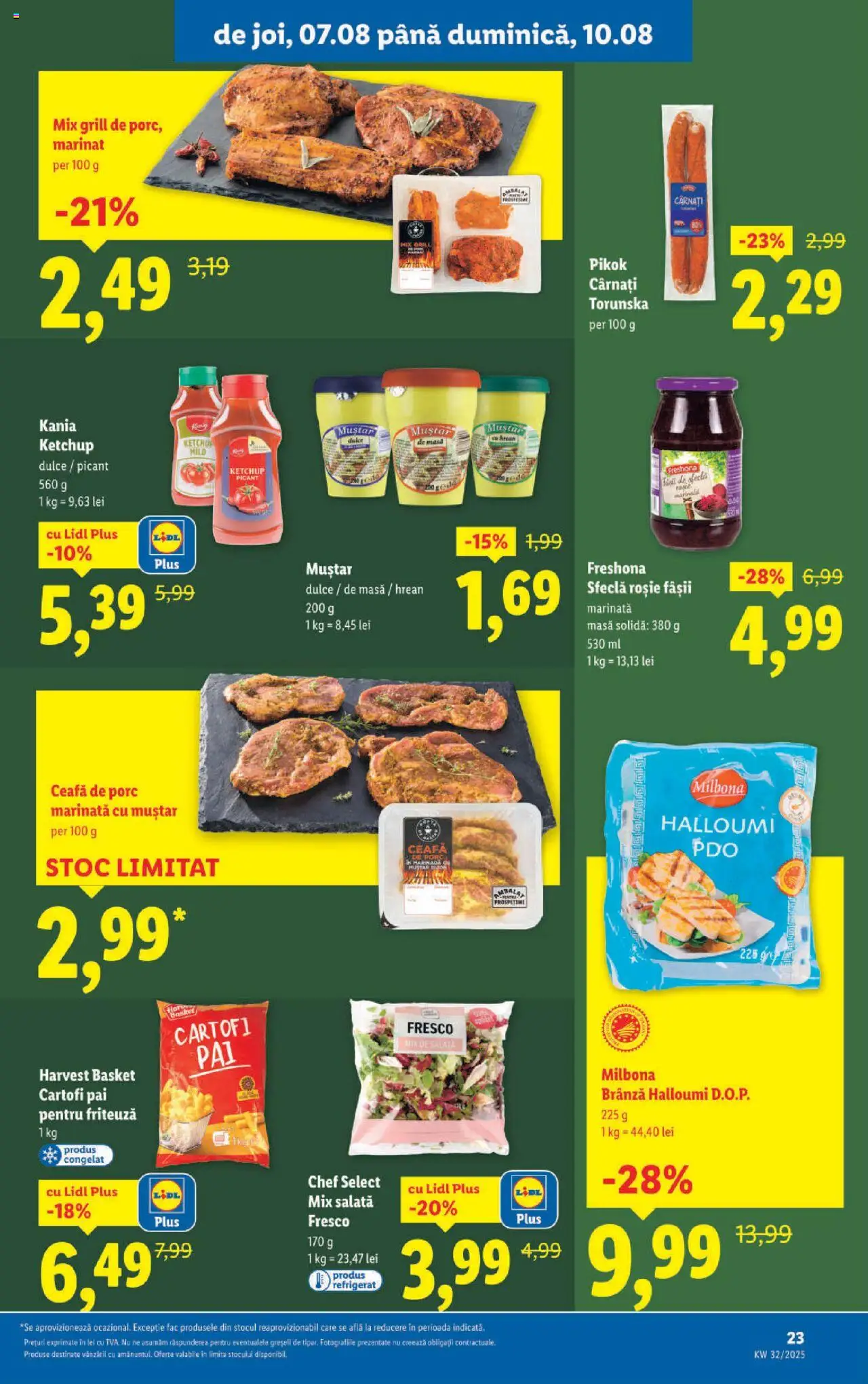 Catalog LIDL 4 - 9 August 2025 | Pagina 23 | Produse: Grill, Ketchup, Salată, Sfeclă