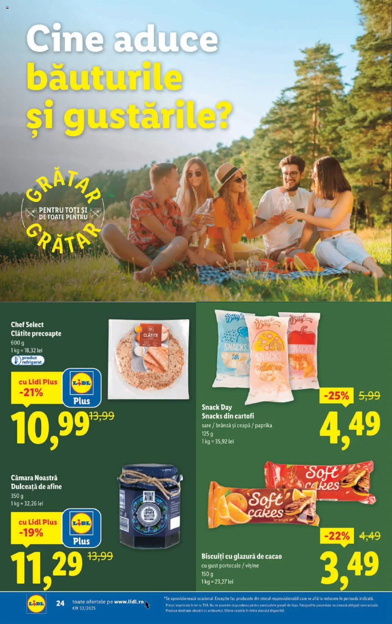 Catalog LIDL 4 - 9 August 2025 | Pagina 24 | Produse: Clătite, Biscuiți, Cartofi, Ceapă