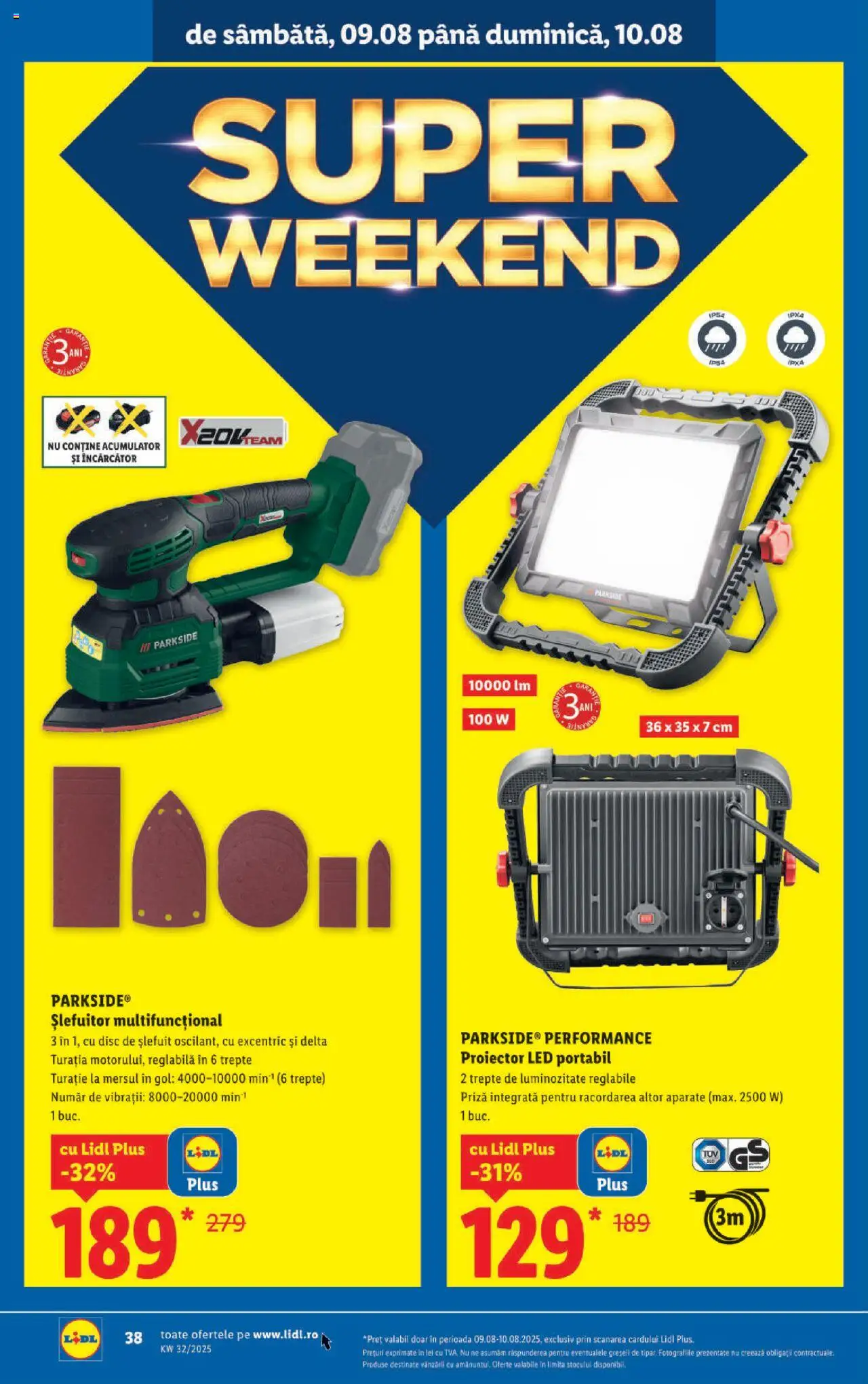 Catalog LIDL 4 - 9 August 2025 | Pagina 38 | Produse: Arap sabunu, Încărcător, Babak, Priză