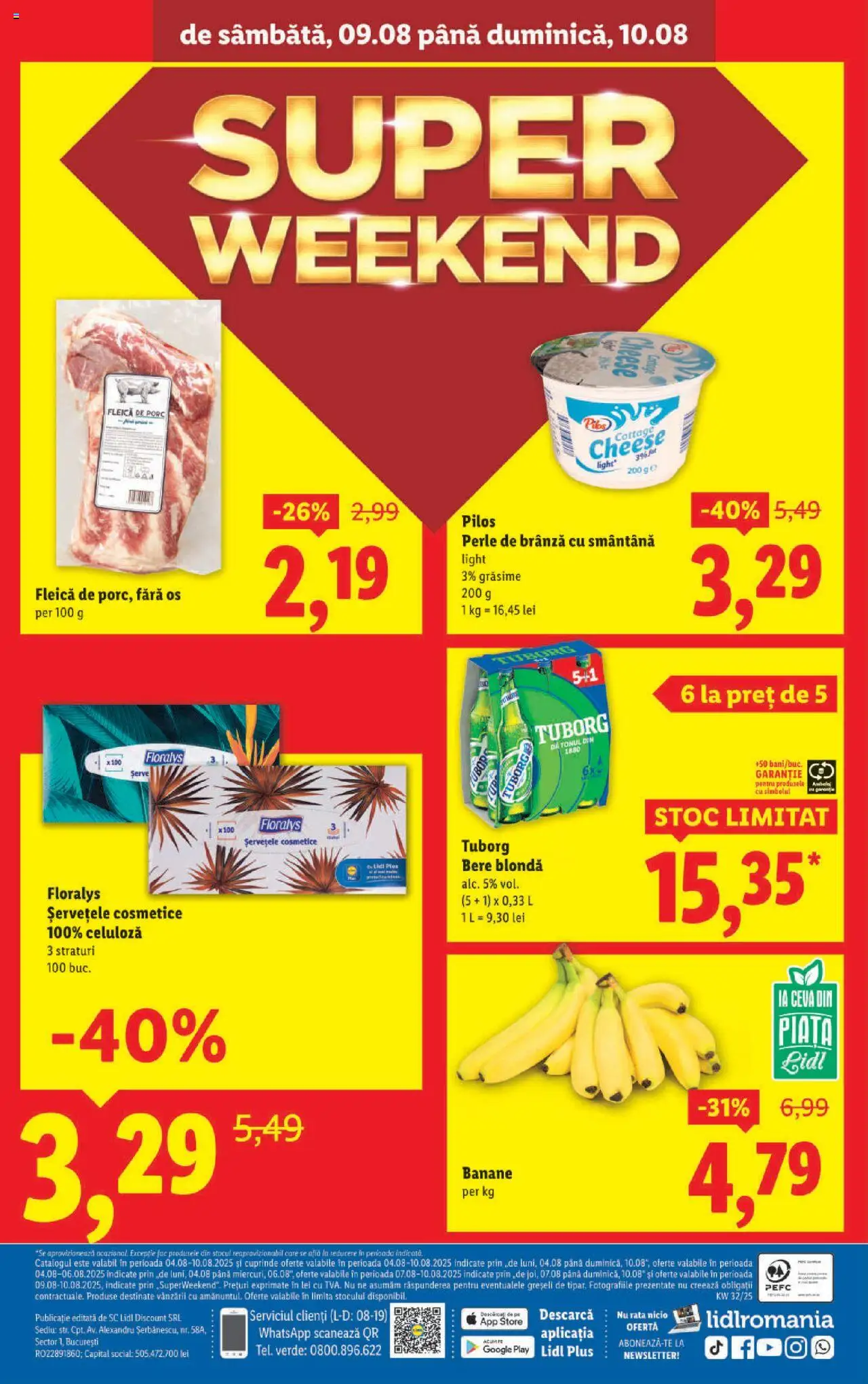 Catalog LIDL 4 - 9 August 2025 | Pagina 40 | Produse: Akrilik boya, Banane, Smântână, Fleică