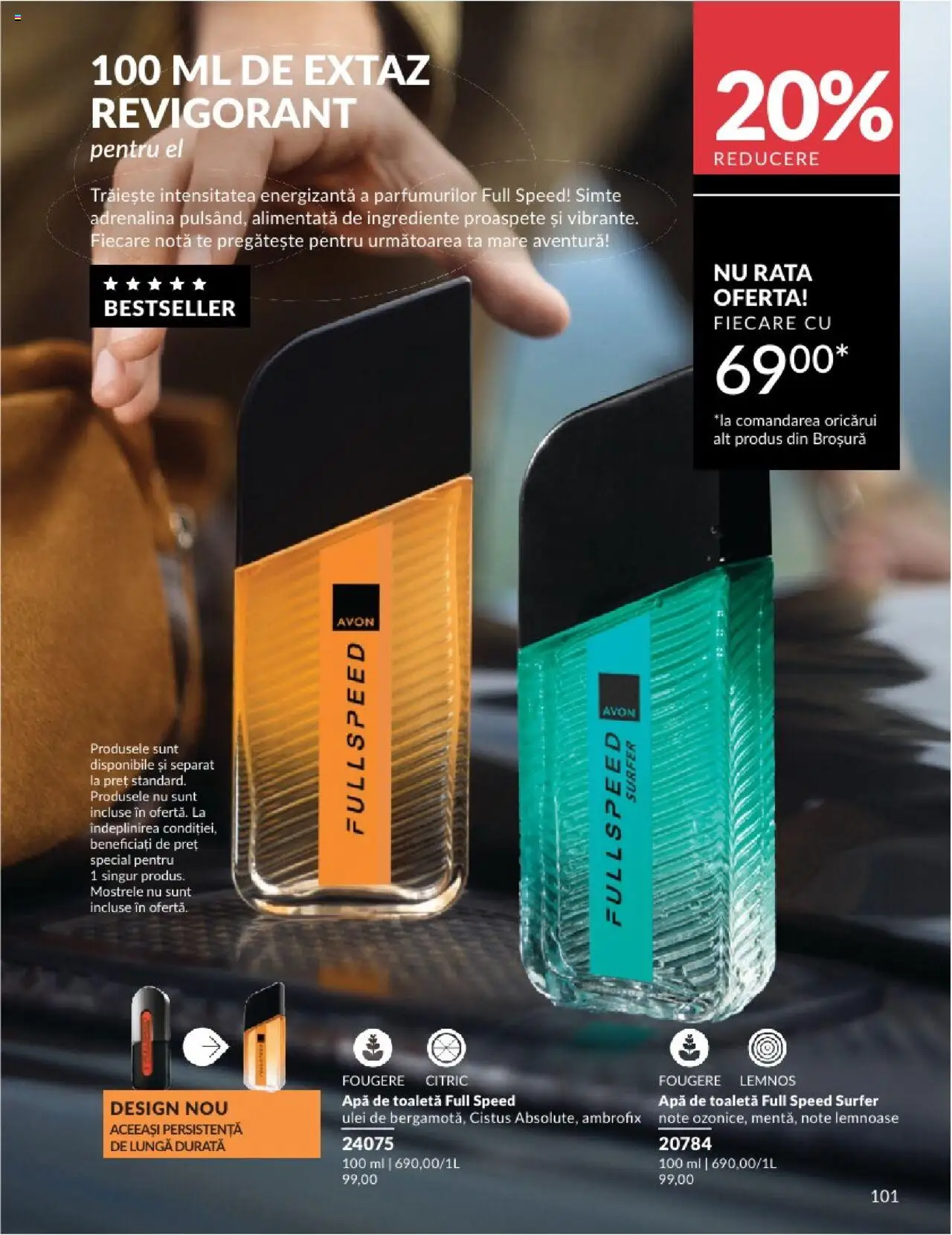 Catalog Avon 1 - 30 August 2025 | Pagina 101 | Produse: Toaletă, Parfum, Ulei, Apă