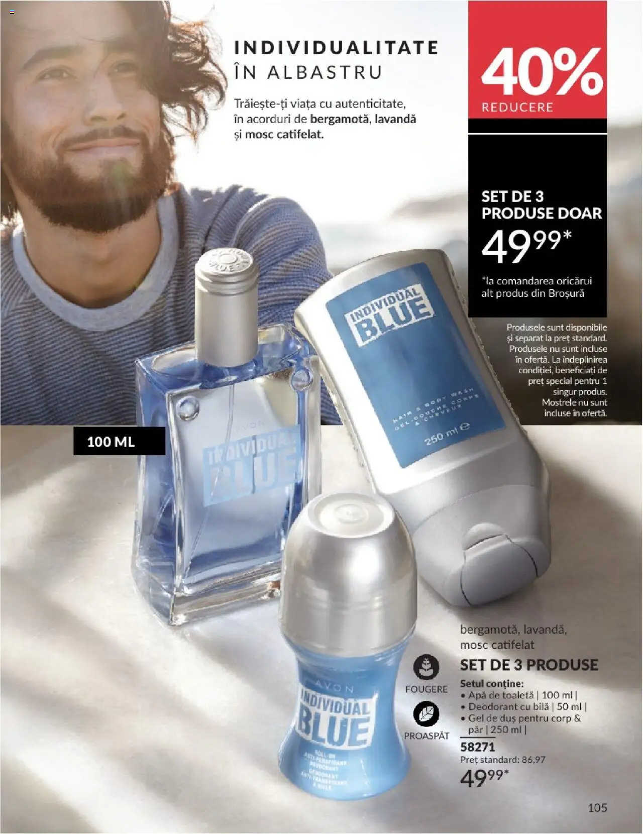 Catalog Avon 1 - 30 August 2025 | Pagina 105 | Produse: Toaletă, Gel de duș, Deodorant, Antiperspirant