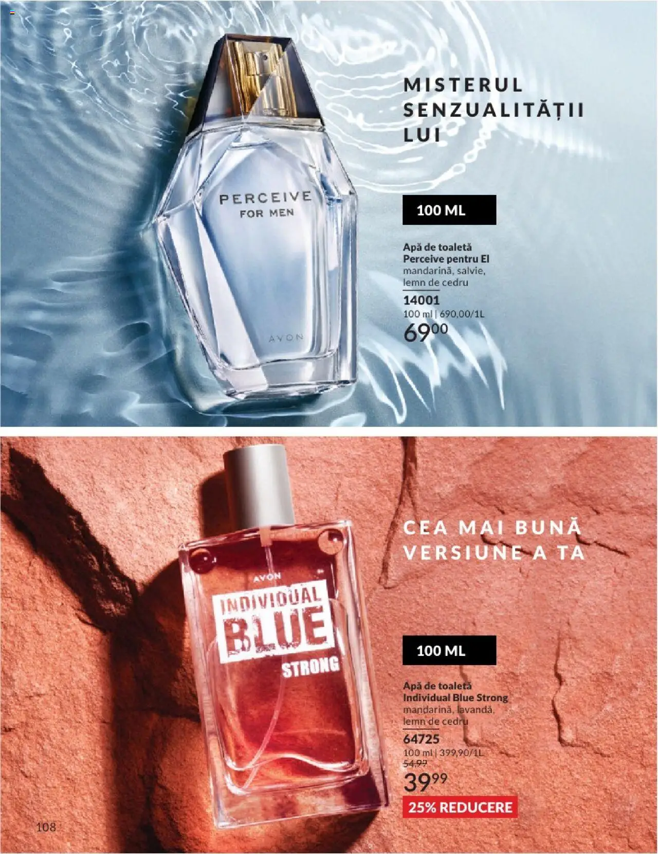 Catalog Avon 1 - 30 August 2025 | Pagina 108 | Produse: Toaletă, Apă de toaletă, Apă