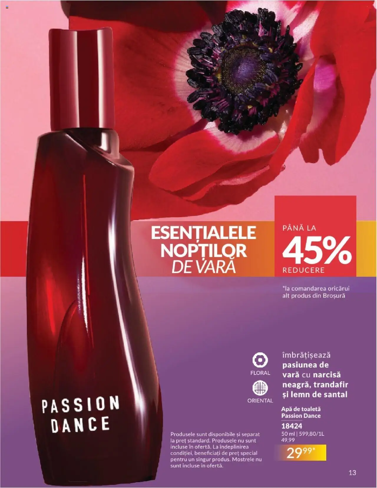 Catalog Avon 1 - 30 August 2025 | Pagina 13 | Produse: Trandafir, Toaletă, Apă de toaletă, Apă