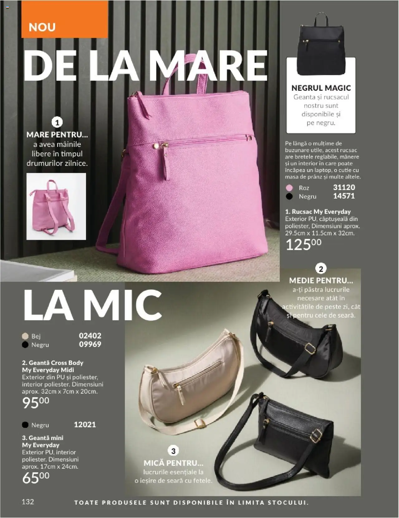 Catalog Avon 1 - 30 August 2025 | Pagina 132 | Produse: Geantă, Body, Masă, Cutie