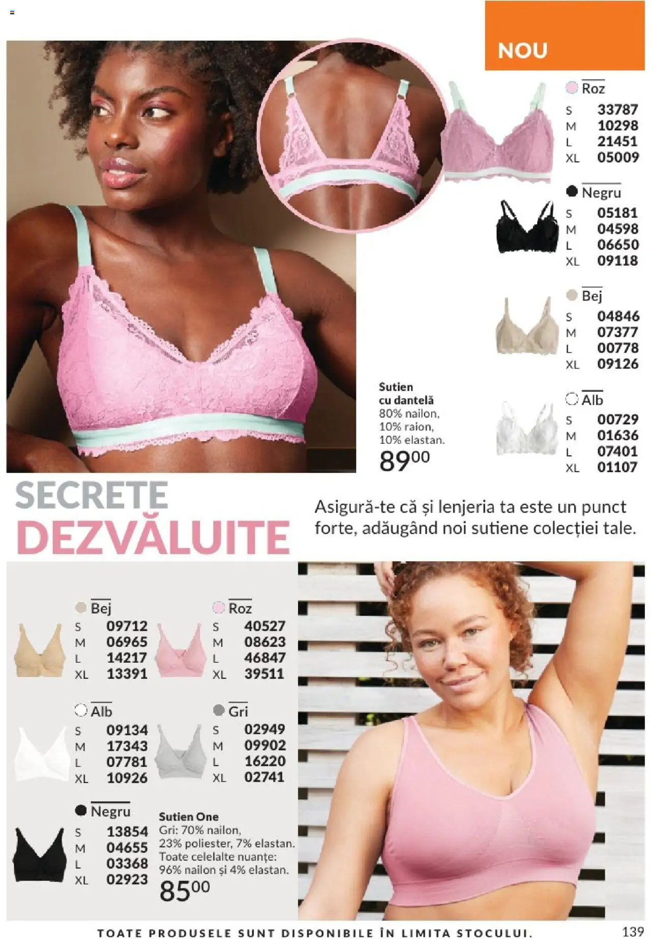 Catalog Avon 1 - 30 August 2025 | Pagina 139 | Produse: Sutien