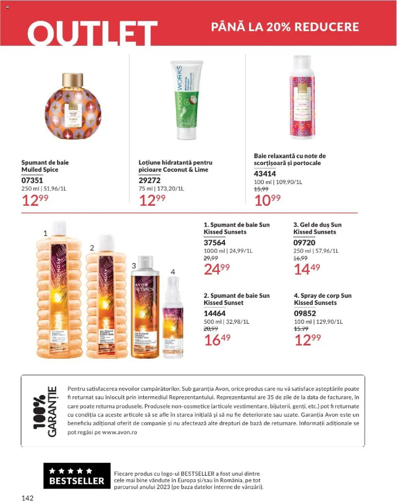 Catalog Avon 1 - 30 August 2025 | Pagina 142 | Produse: Duș, Gel de duș, Portocale, Spumant de baie