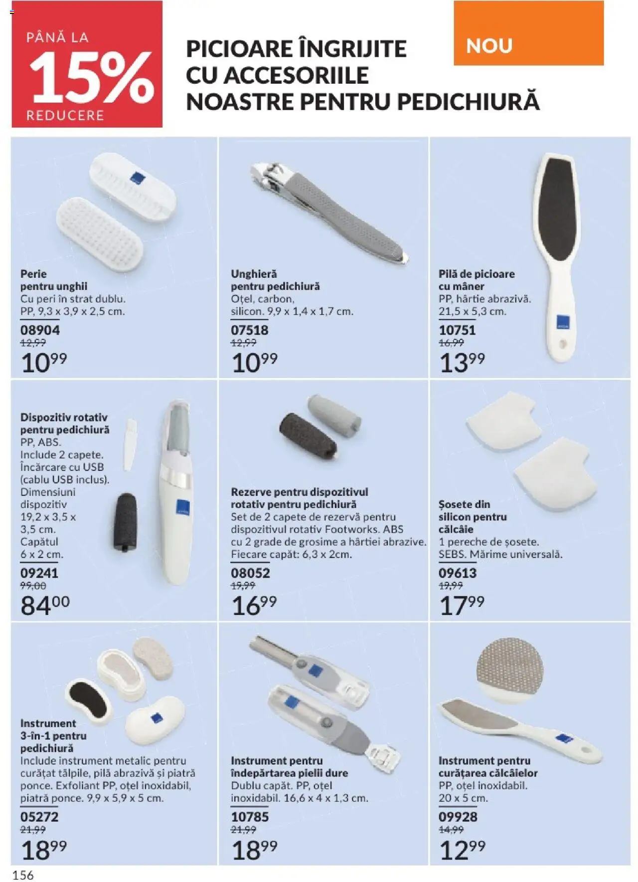 Catalog Avon 1 - 30 August 2025 | Pagina 156 | Produse: Exfoliant, Usb, Mâner, Șosete