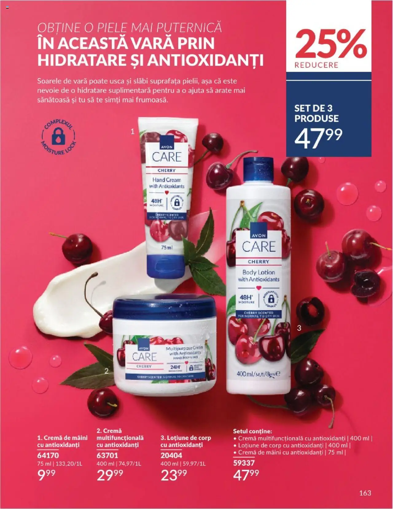 Catalog Avon 1 - 30 August 2025 | Pagina 163 | Produse: Body, Cremă, Cremă de mâini