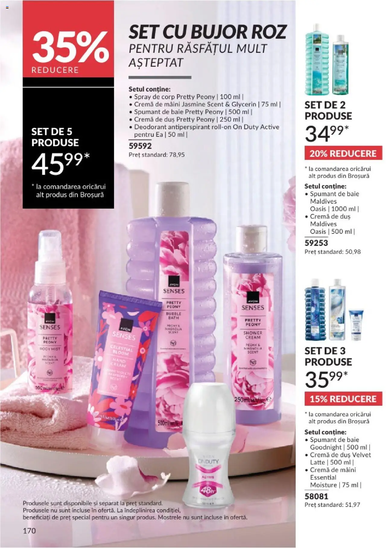 Catalog Avon 1 - 30 August 2025 | Pagina 170 | Produse: Duș, Cremă, Deodorant, Antiperspirant