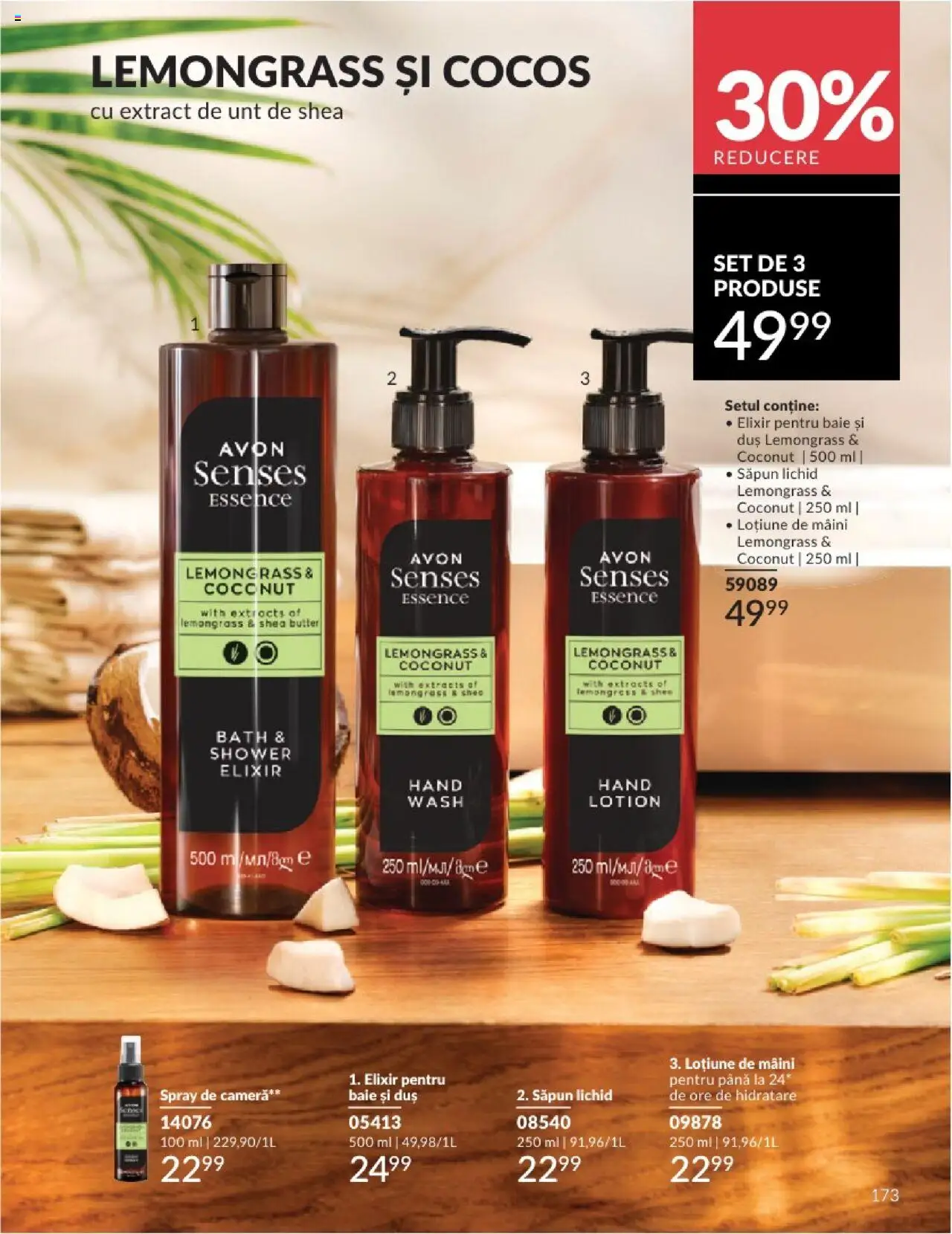 Catalog Avon 1 - 30 August 2025 | Pagina 173 | Produse: Elixir, Duș, Săpun, Săpun lichid