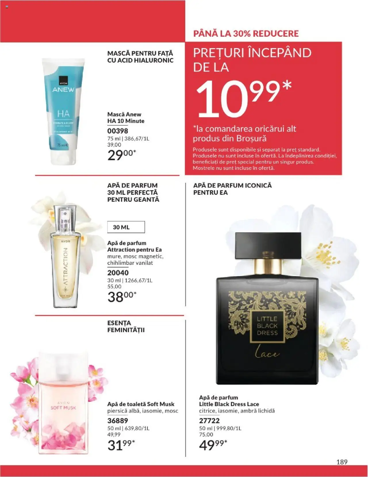 Catalog Avon 1 - 30 August 2025 | Pagina 189 | Produse: Geantă, Toaletă, Parfum, Apă de toaletă