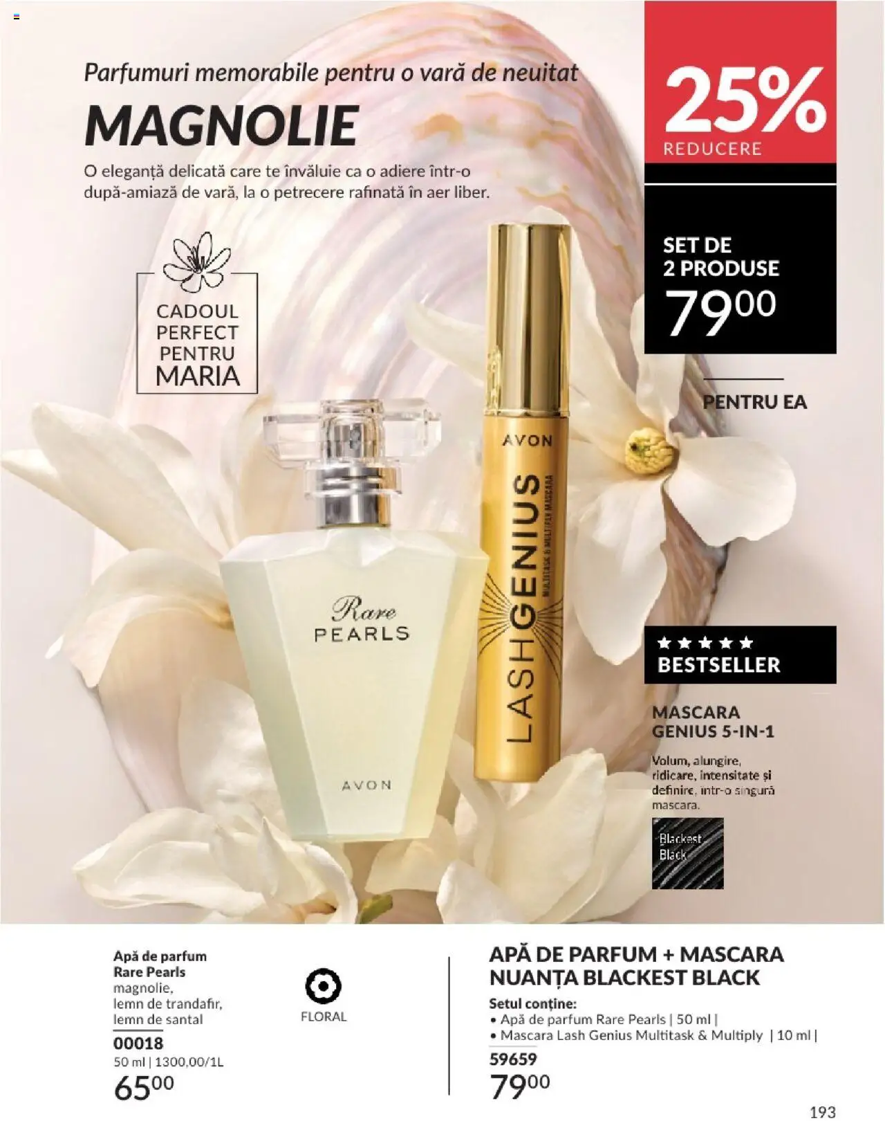 Catalog Avon 1 - 30 August 2025 | Pagina 193 | Produse: Apă de parfum, Parfum, Mascara, Apă