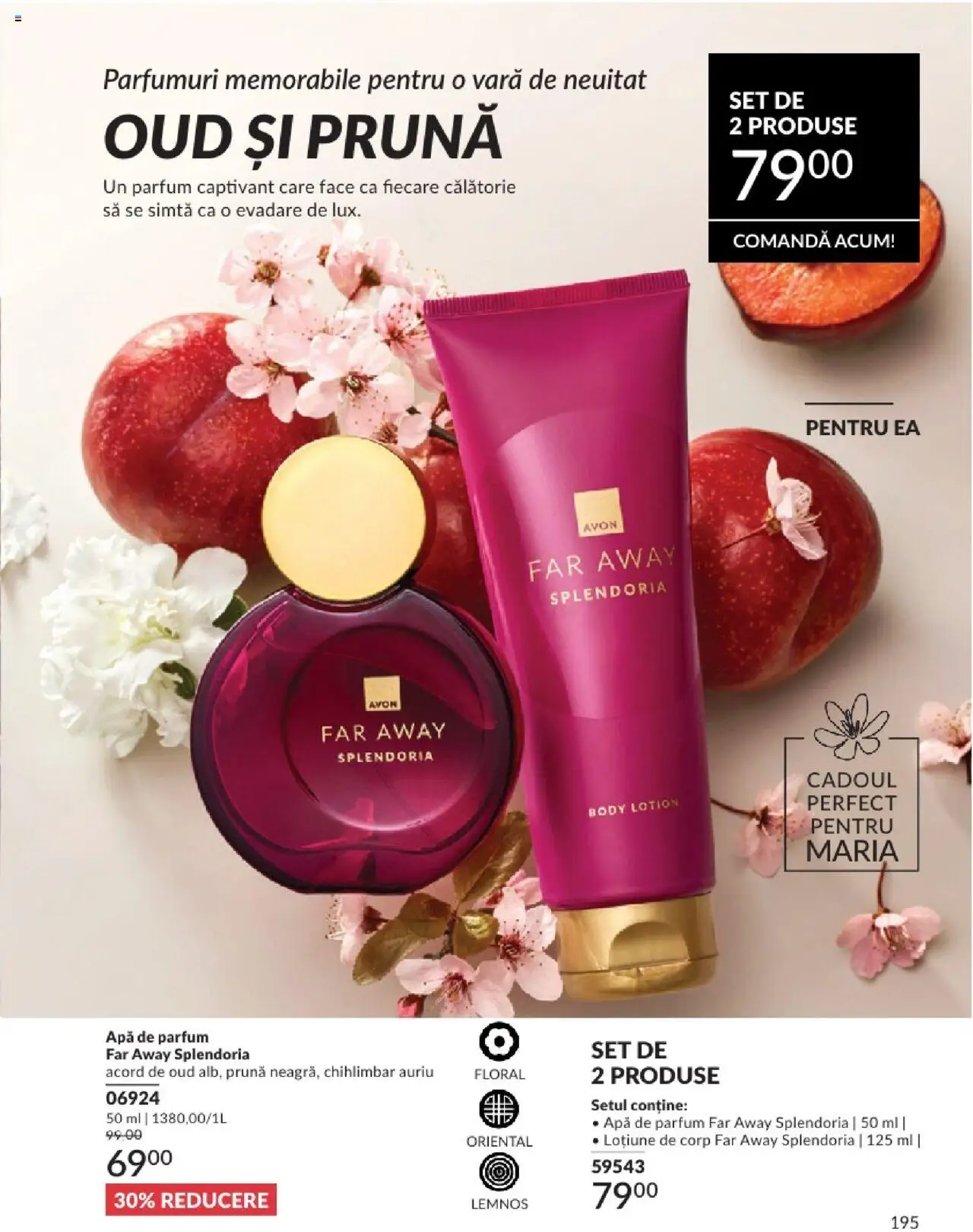 Catalog Avon 1 - 30 August 2025 | Pagina 195 | Produse: Apă de parfum, Body, Parfum, Apă