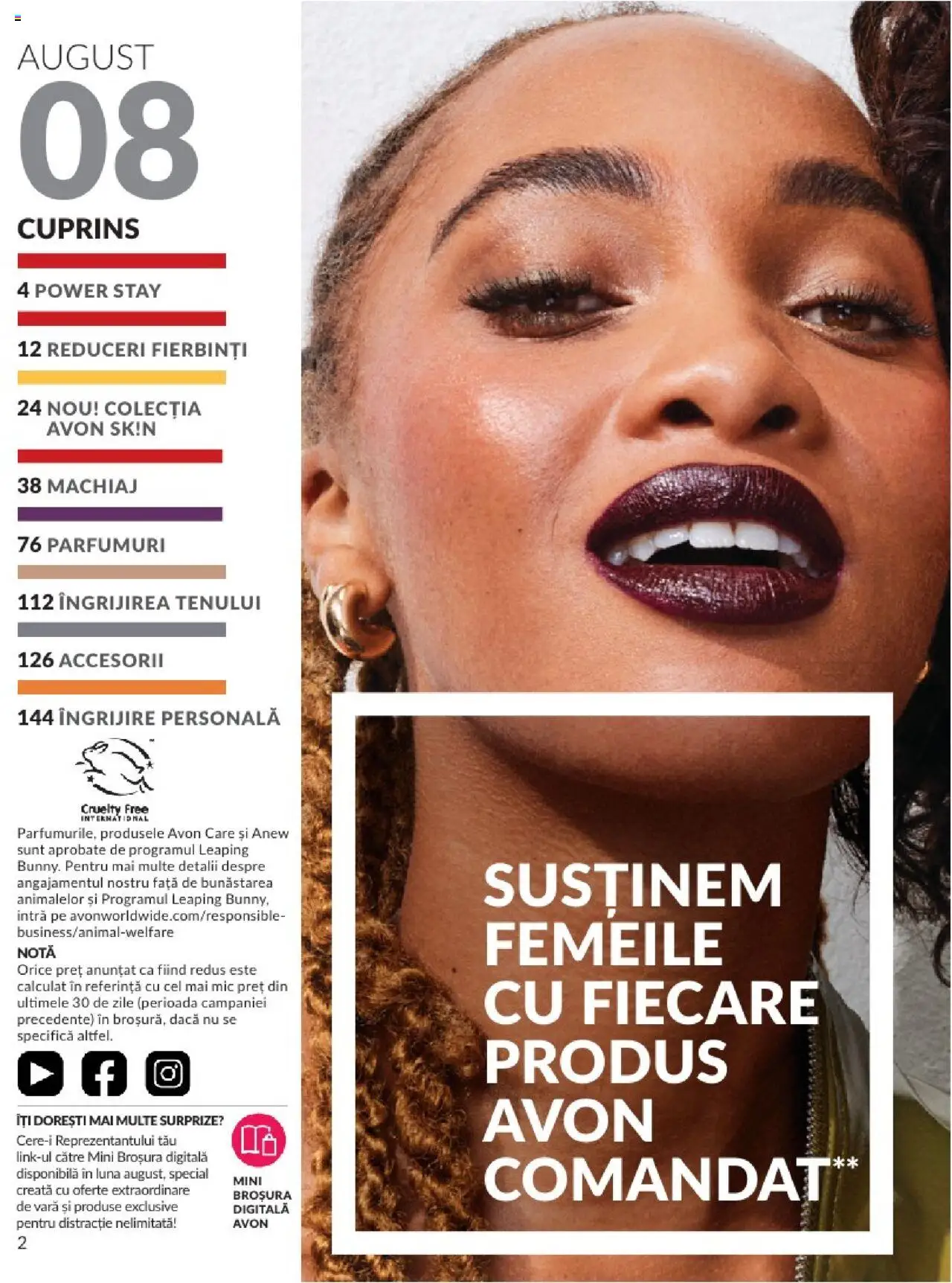 Catalog Avon 1 - 30 August 2025 | Pagina 2 | Produse: Machiaj