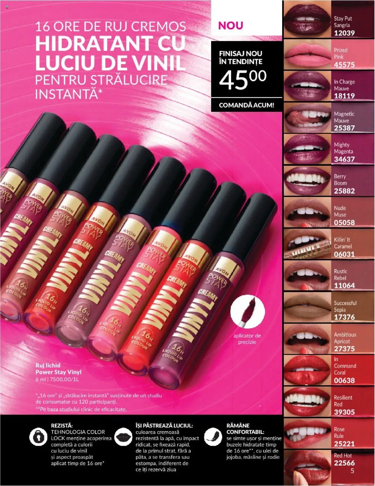 Catalog Avon 1 - 30 August 2025 | Pagina 5 | Produse: Măsline, Ruj, Peluş Köpek Yatağı, Ulei