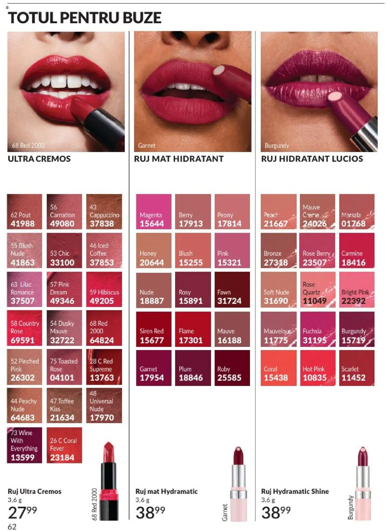 Catalog Avon 1 - 30 August 2025 | Pagina 62 | Produse: Blush, Ruj