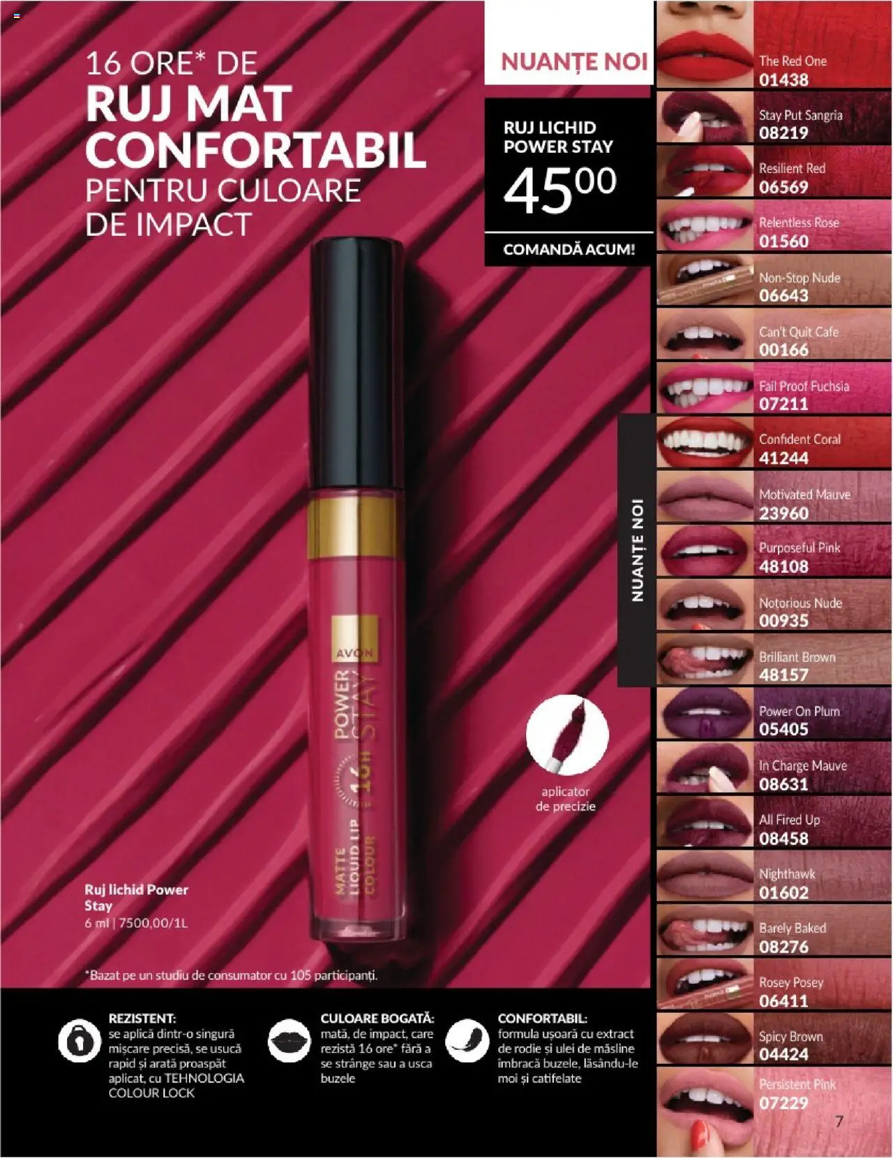 Catalog Avon 1 - 30 August 2025 | Pagina 7 | Produse: Măsline, Ruj, Peluş Köpek Yatağı, Ulei