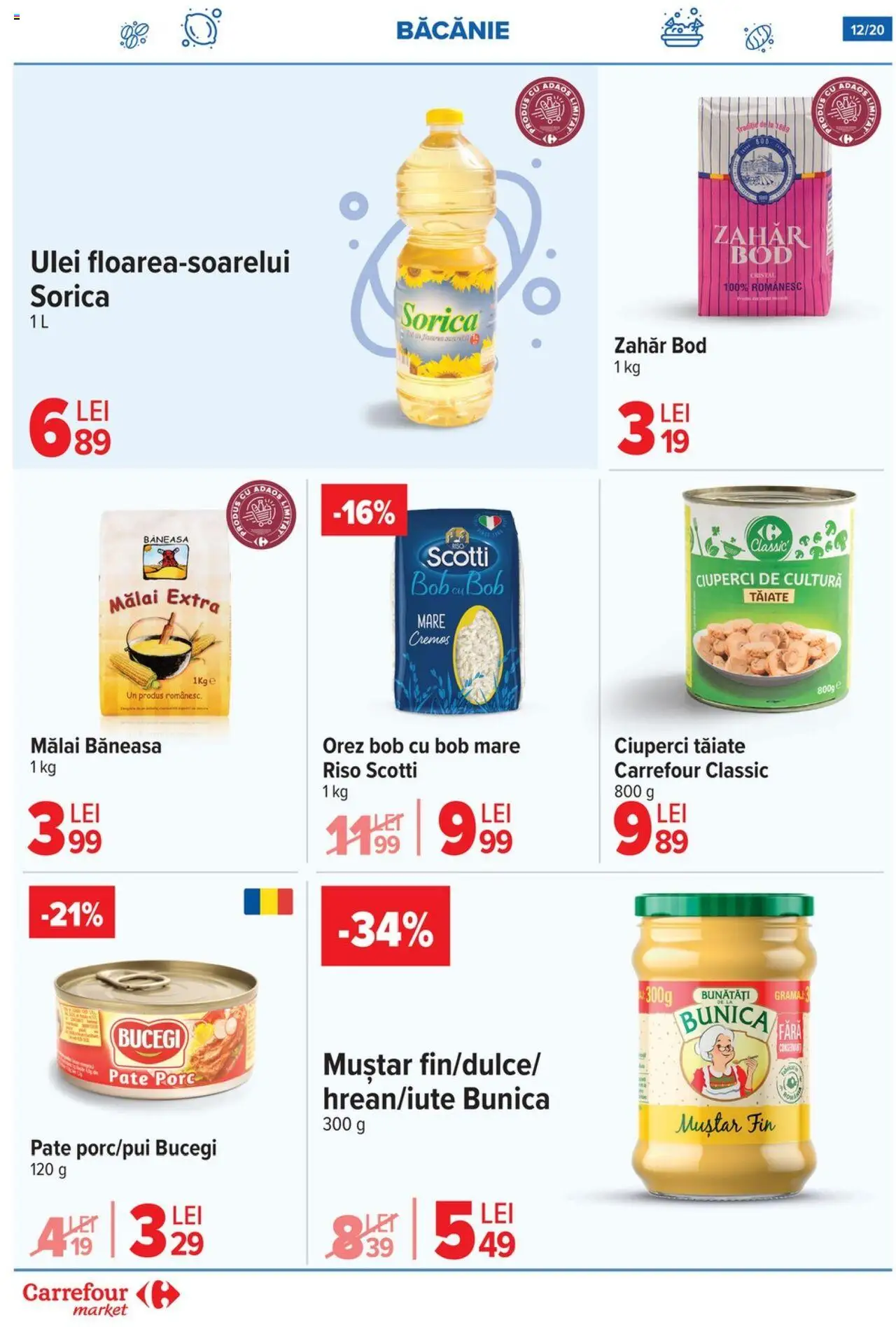 Catalog Carrefour 30 Iulie - 4 August 2025 | Pagina 13 | Produse: Pate, Ulei, Muștar, Zahăr