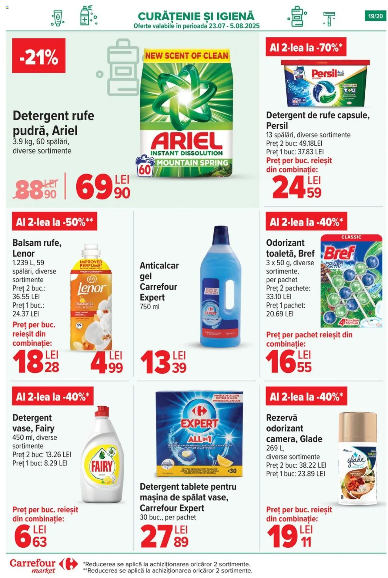 Catalog Carrefour 30 Iulie - 4 August 2025 | Pagina 20 | Produse: Pomelo, Mașină De Spălat, Balsam, Tablete pentru mașina de spălat