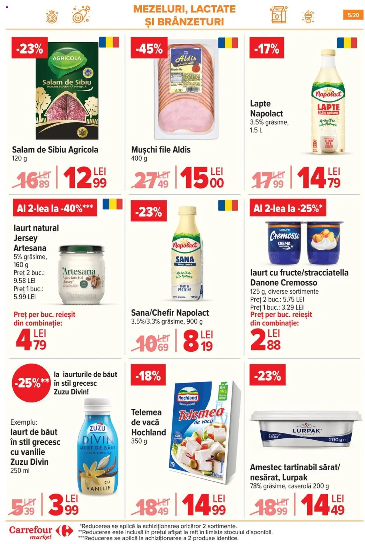 Catalog Carrefour 30 Iulie - 4 August 2025 | Pagina 6 | Produse: Masaüstü kılıfı, Raft, Lapte, Salam