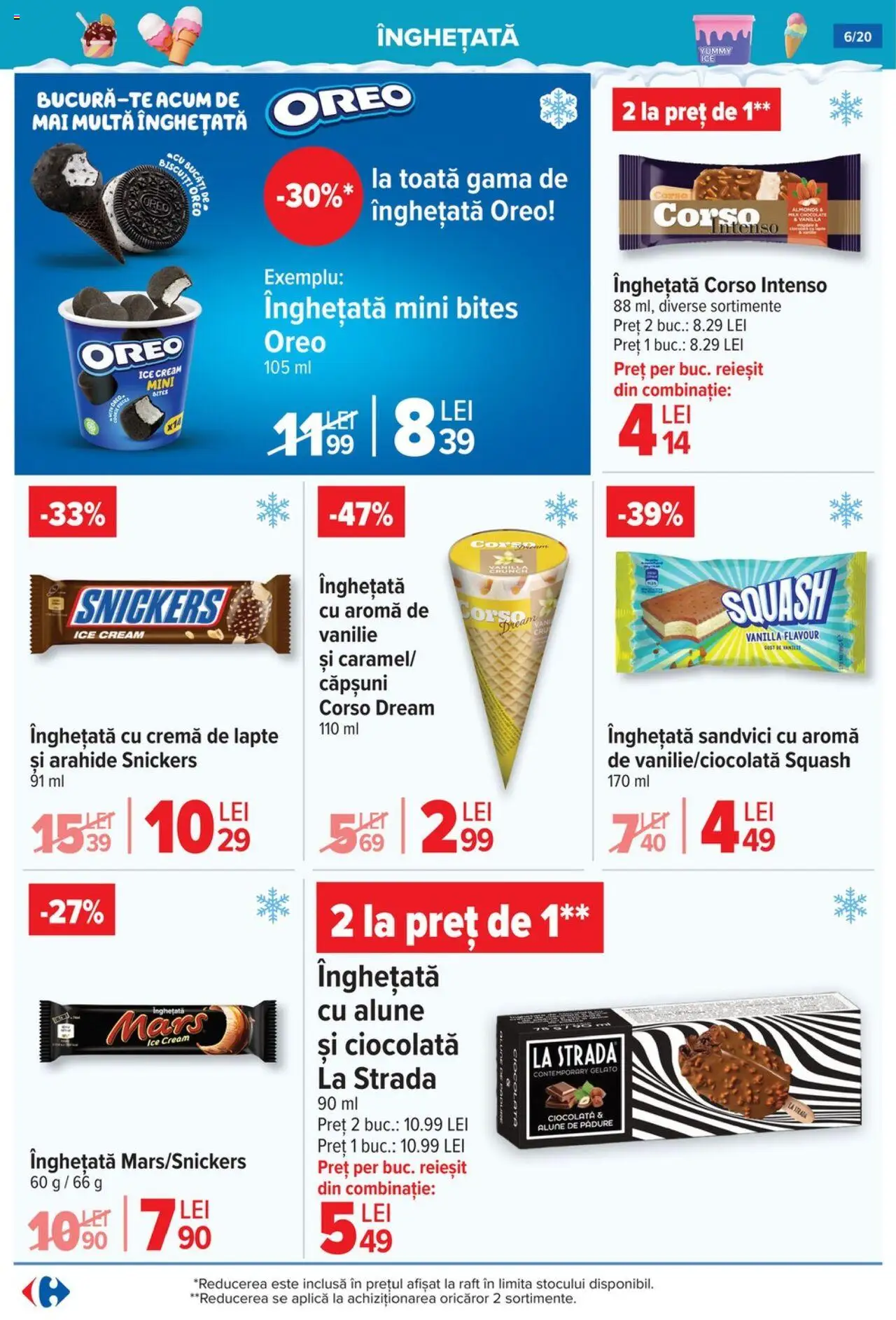 Catalog Carrefour 30 Iulie - 4 August 2025 | Pagina 7 | Produse: Raft, Arahide, Alune, Înghețată
