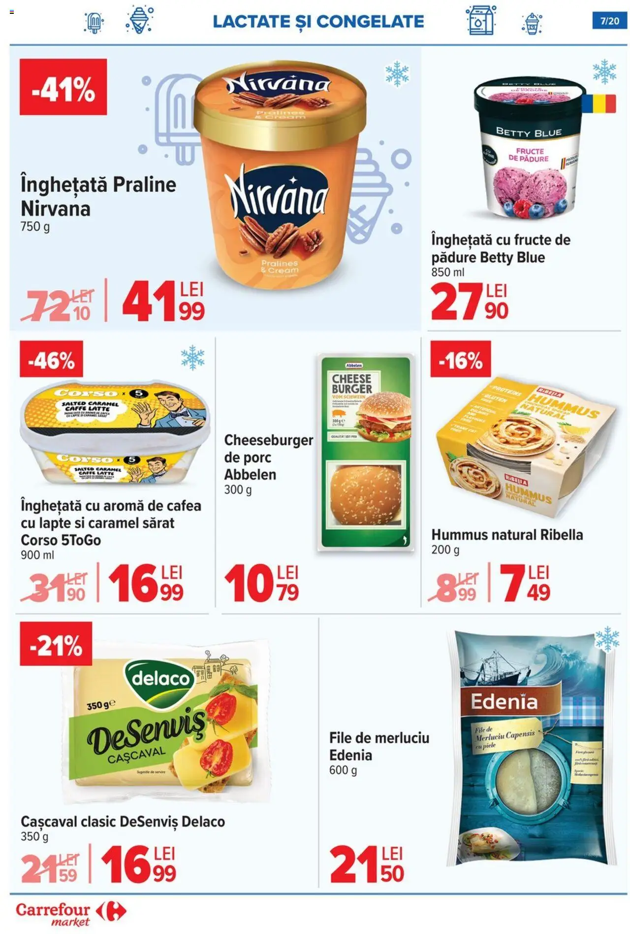 Catalog Carrefour 30 Iulie - 4 August 2025 | Pagina 8 | Produse: Cașcaval, Cafea, Burger, Înghețată
