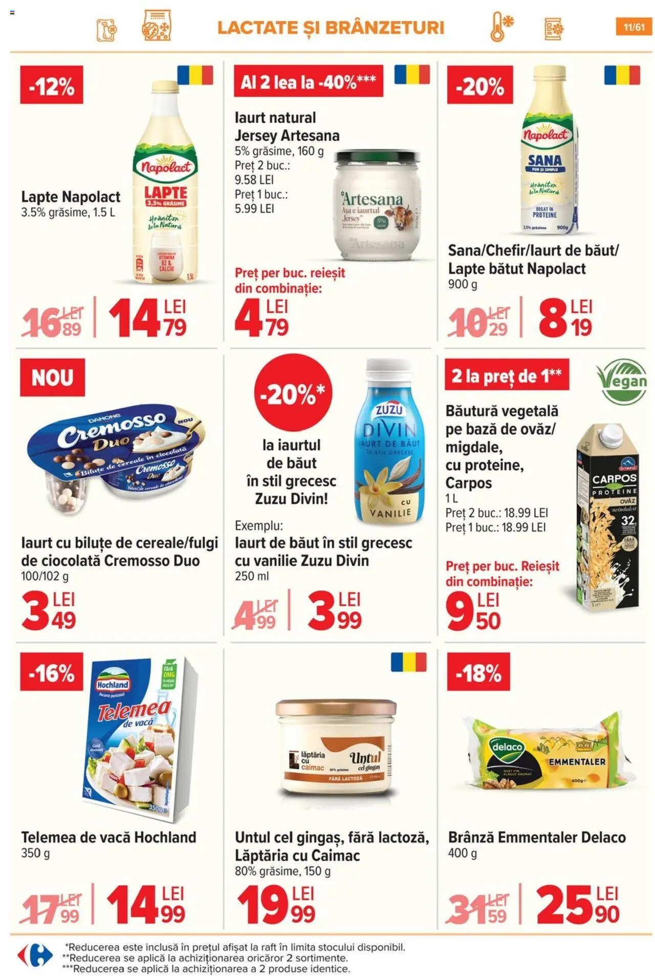 Catalog Carrefour 30 Iulie - 4 August 2025 | Pagina 12 | Produse: Masaüstü kılıfı, Raft, Brânză, Iaurt