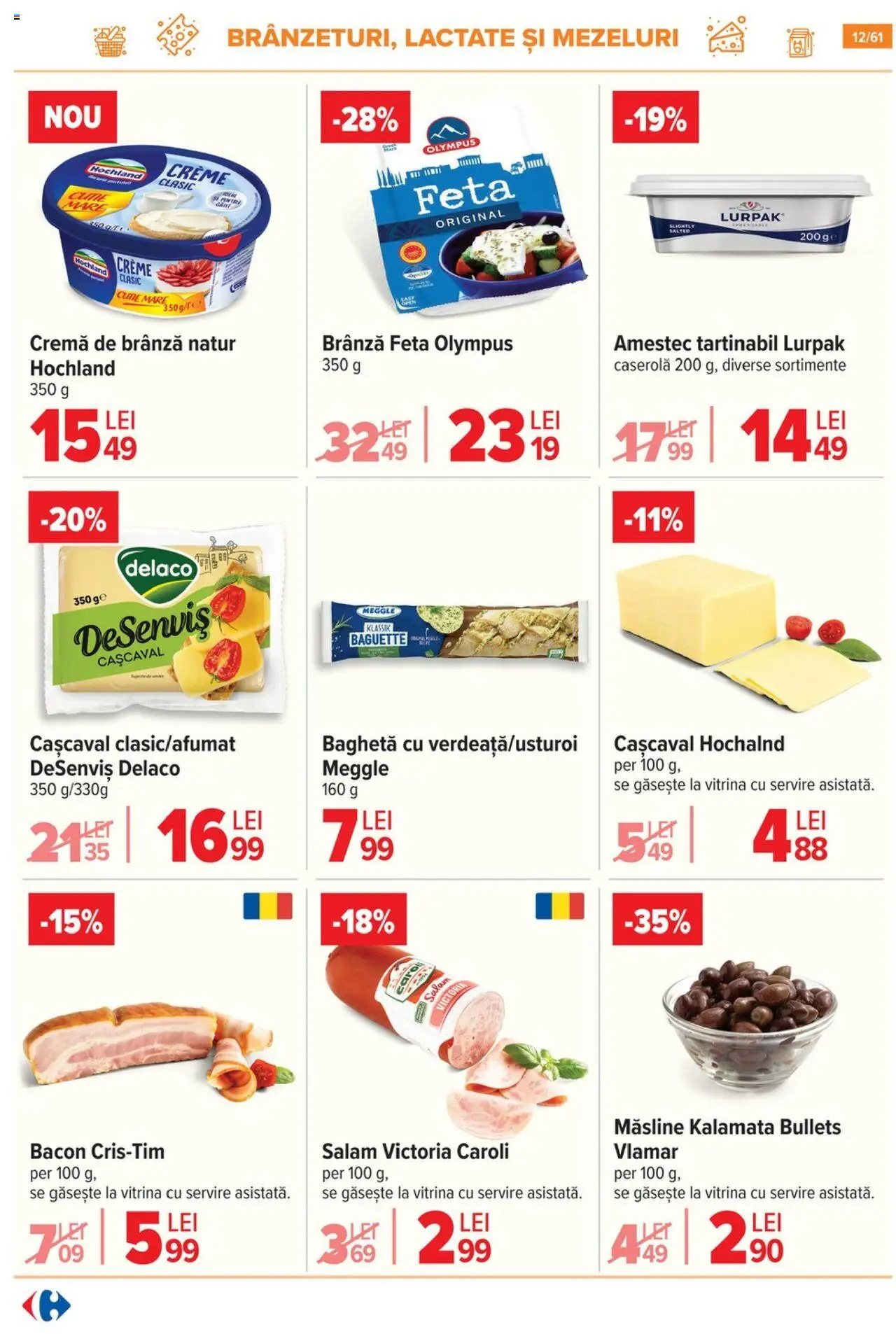 Catalog Carrefour 30 Iulie - 4 August 2025 | Pagina 13 | Produse: Light Kedi Konservesi, Bacon, Kalem ucu, Brânză