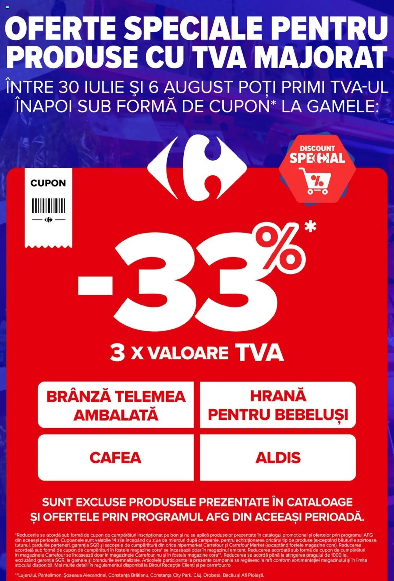 Catalog Carrefour 30 Iulie - 4 August 2025 | Pagina 2 | Produse: Raft, Brânză, Cafea
