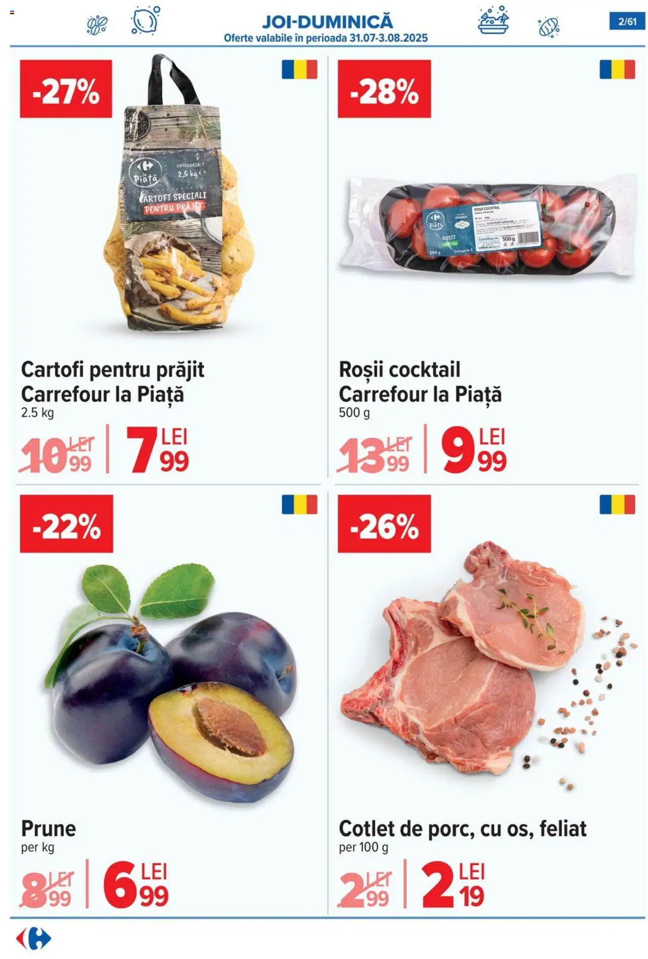Catalog Carrefour 30 Iulie - 4 August 2025 | Pagina 3 | Produse: Lait de coco, Cocktail, Roșii, Prune