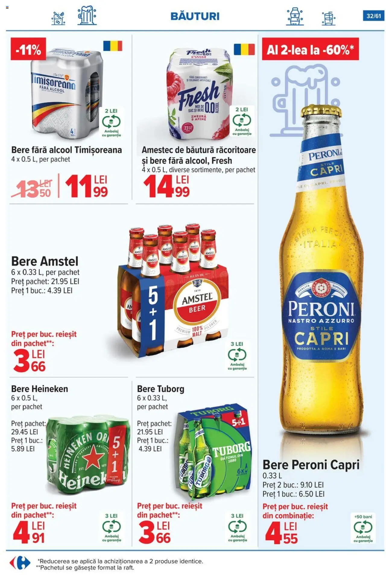 Catalog Carrefour 30 Iulie - 4 August 2025 | Pagina 33 | Produse: Zmeură, Babak, Suc, Bere