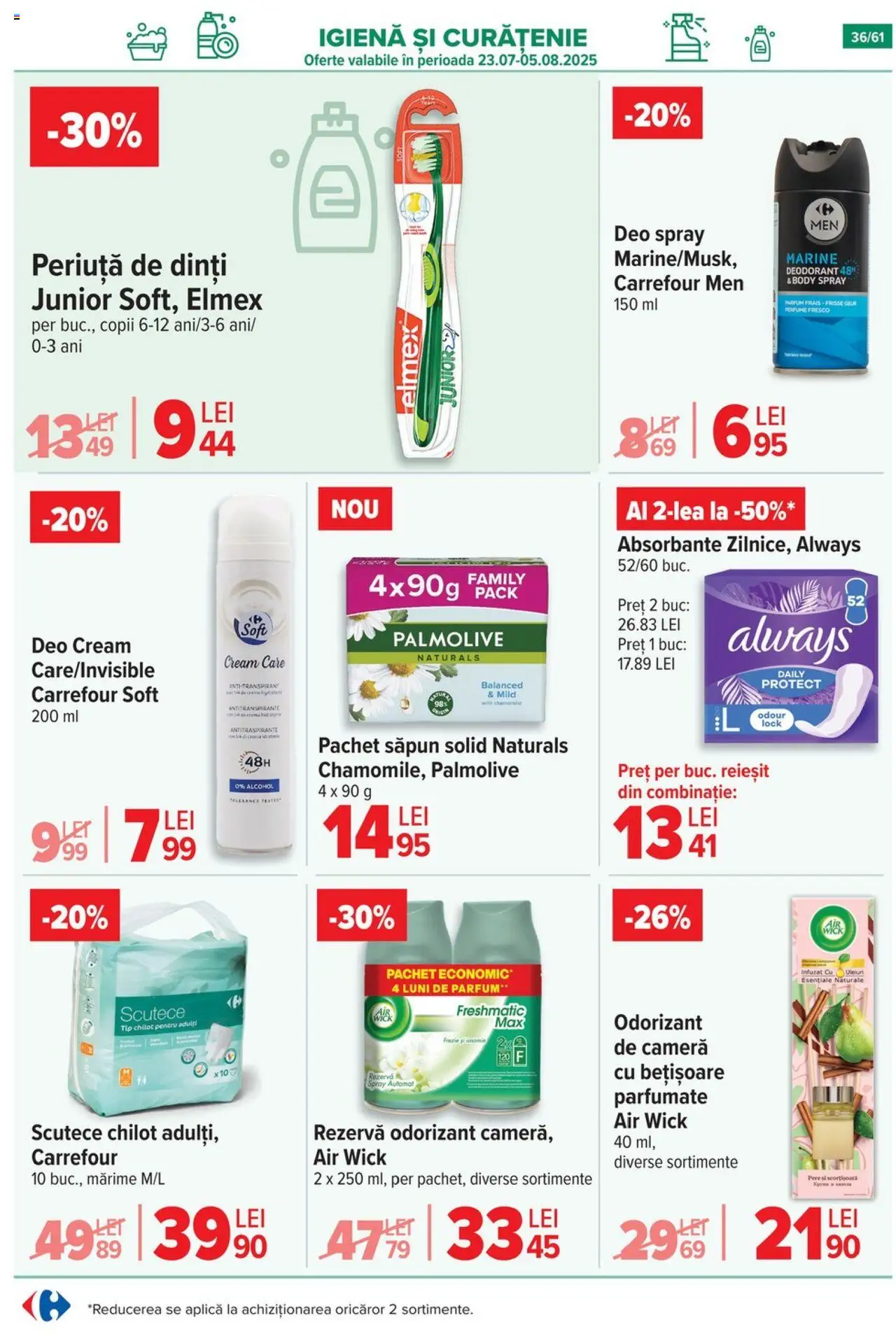 Catalog Carrefour 30 Iulie - 4 August 2025 | Pagina 37 | Produse: Săpun solid, Cameră, Body, Periuță de dinți