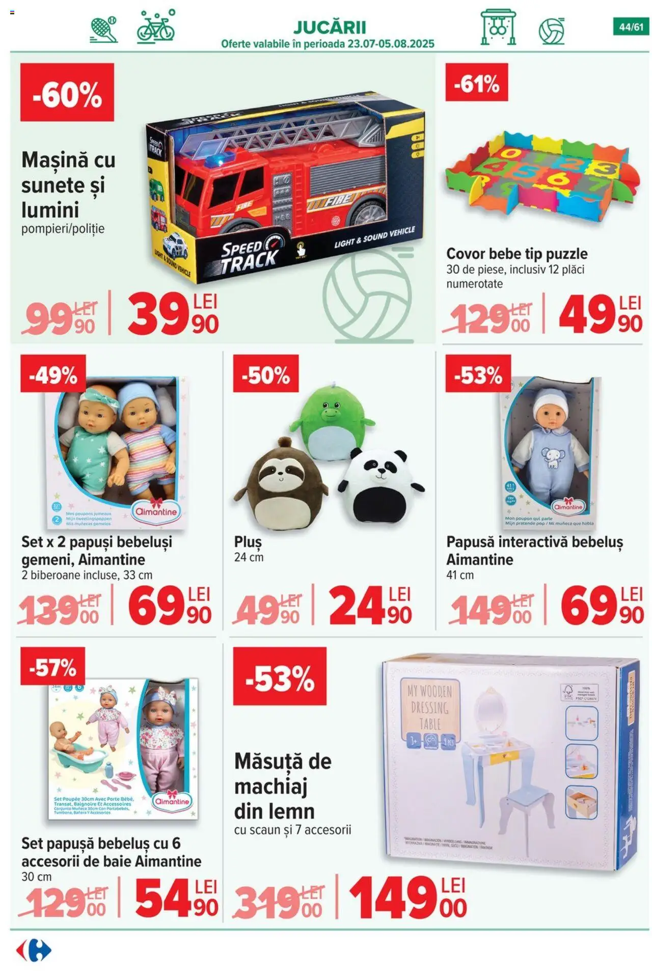 Catalog Carrefour 30 Iulie - 4 August 2025 | Pagina 45 | Produse: Scaun, Covor, Machiaj