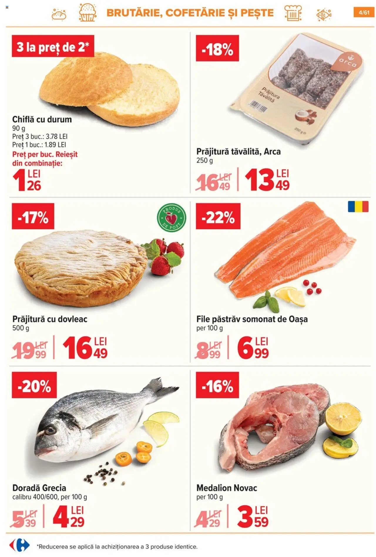 Catalog Carrefour 30 Iulie - 4 August 2025 | Pagina 5 | Produse: Dovleac, Prăjitură, Chiflă, Pește