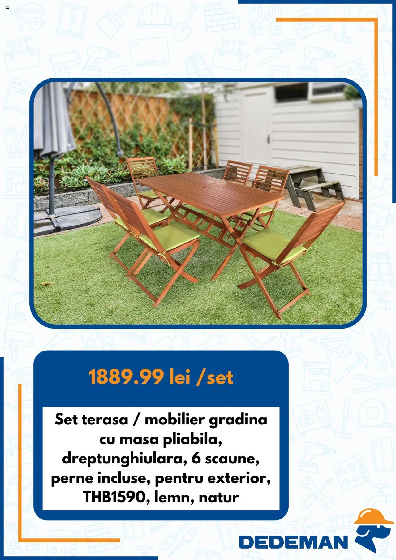 Catalog Dedeman 1 - 30 August 2025 | Pagina 4 | Produse: Masă