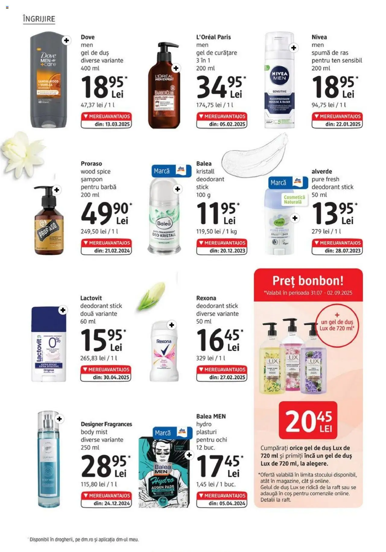 Catalog DM Drogerie Markt 31 Iulie - 1 Septembrie 2025 | Pagina 18 | Produse: Gel de curățare, Body, Duș, Gel de duș
