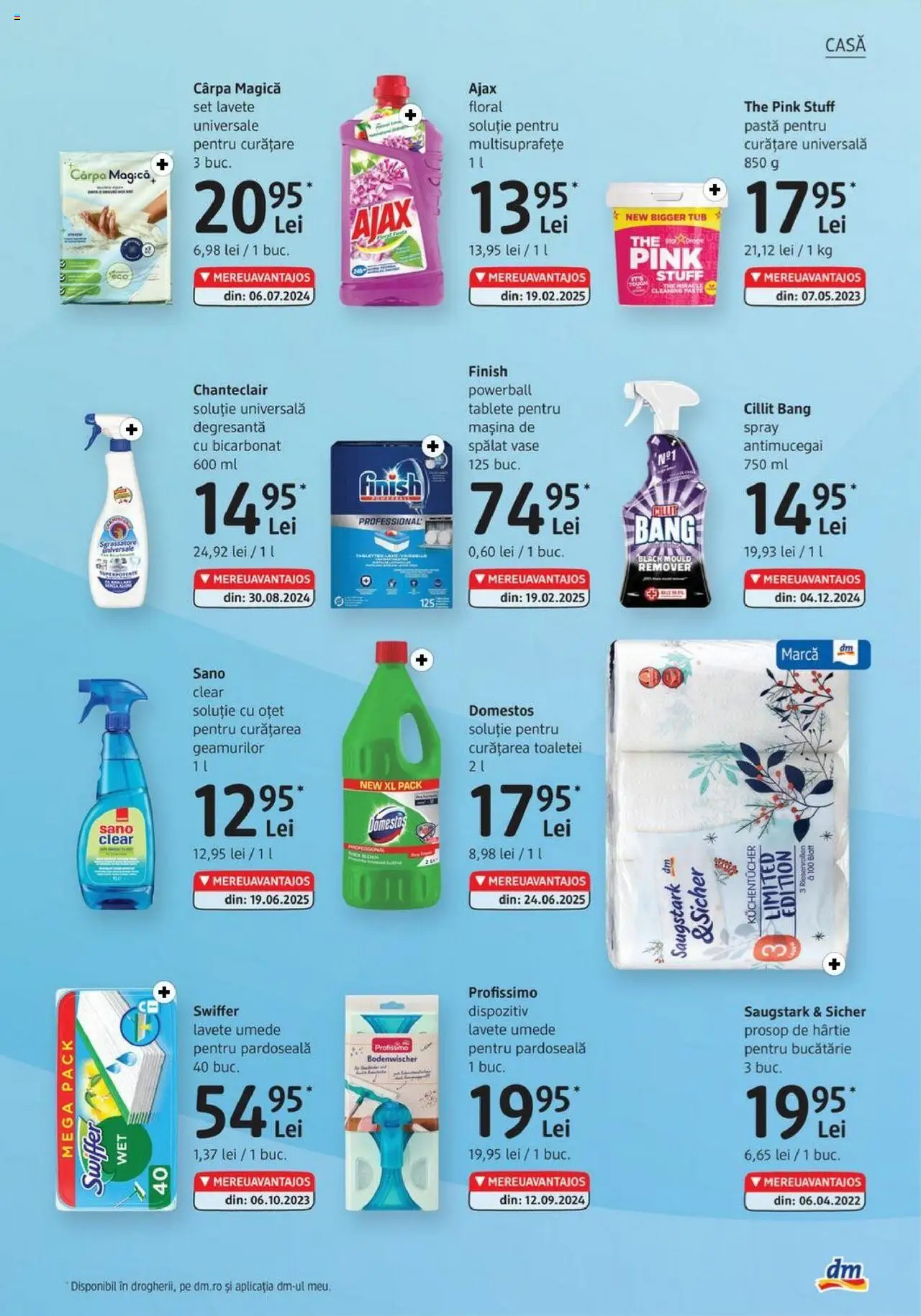 Catalog DM Drogerie Markt 31 Iulie - 1 Septembrie 2025 | Pagina 21 | Produse: Mașină De Spălat, Bucătărie, Pardoseală, Tablete pentru mașina de spălat