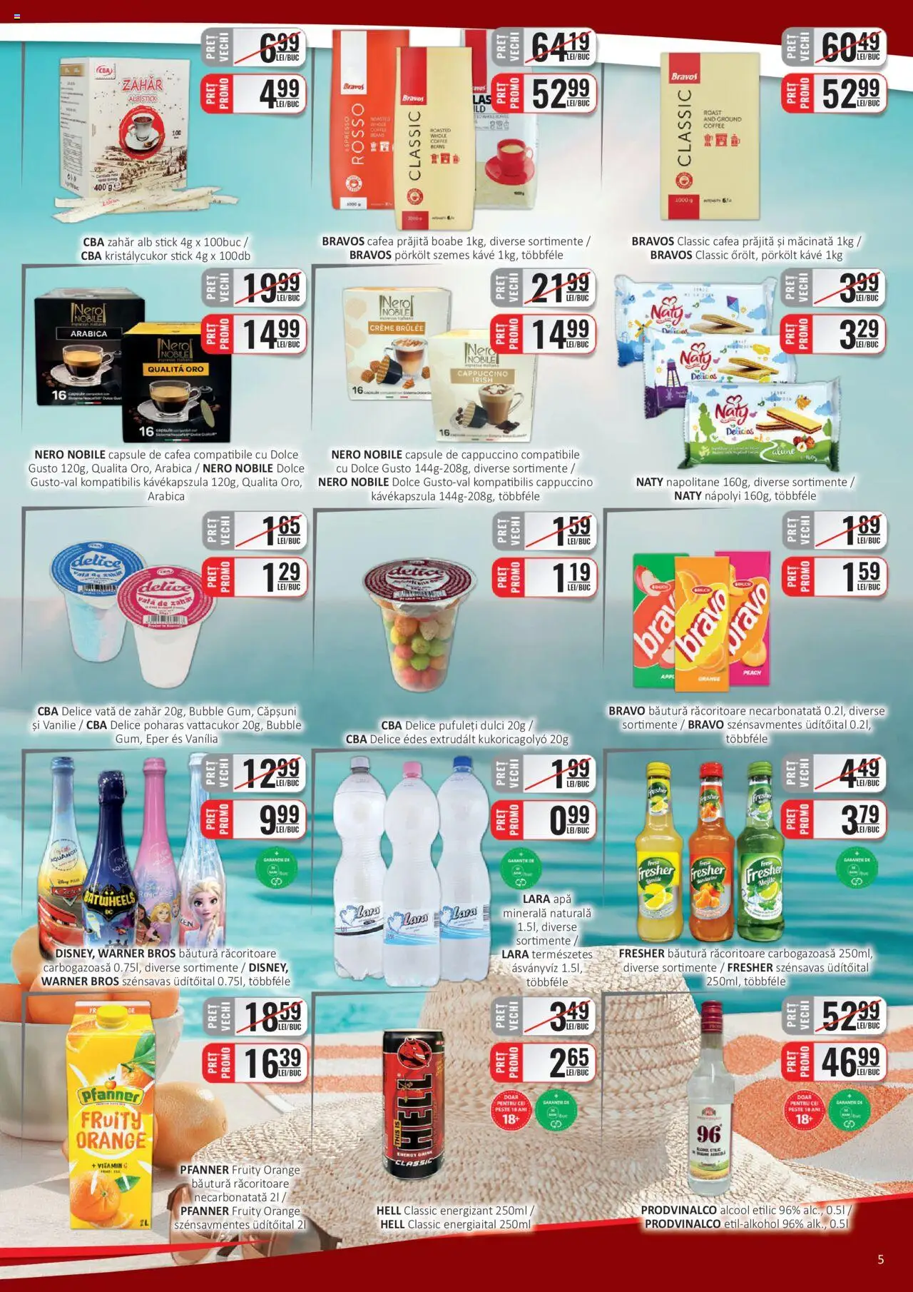 Catalog CBA 1 - 14 August 2025 | Pagina 5 | Produse: Napolitane, Alune, Cafea, Apă